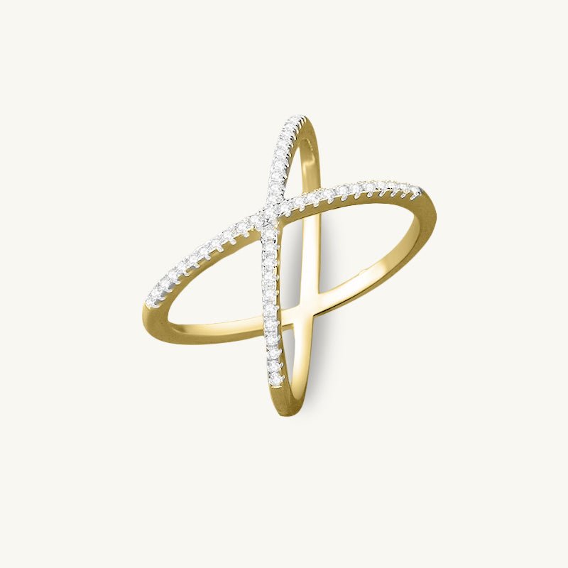 The Criss Cross Sapphire Engagement Ring - Camile & Stone