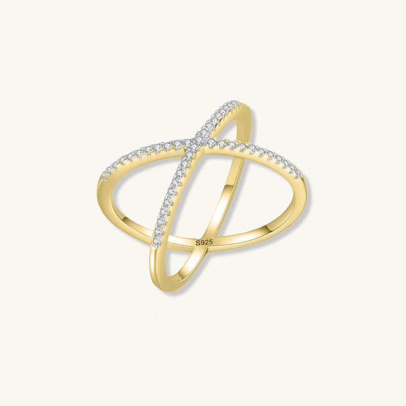 The Criss Cross Sapphire Engagement Ring - Camile & Stone