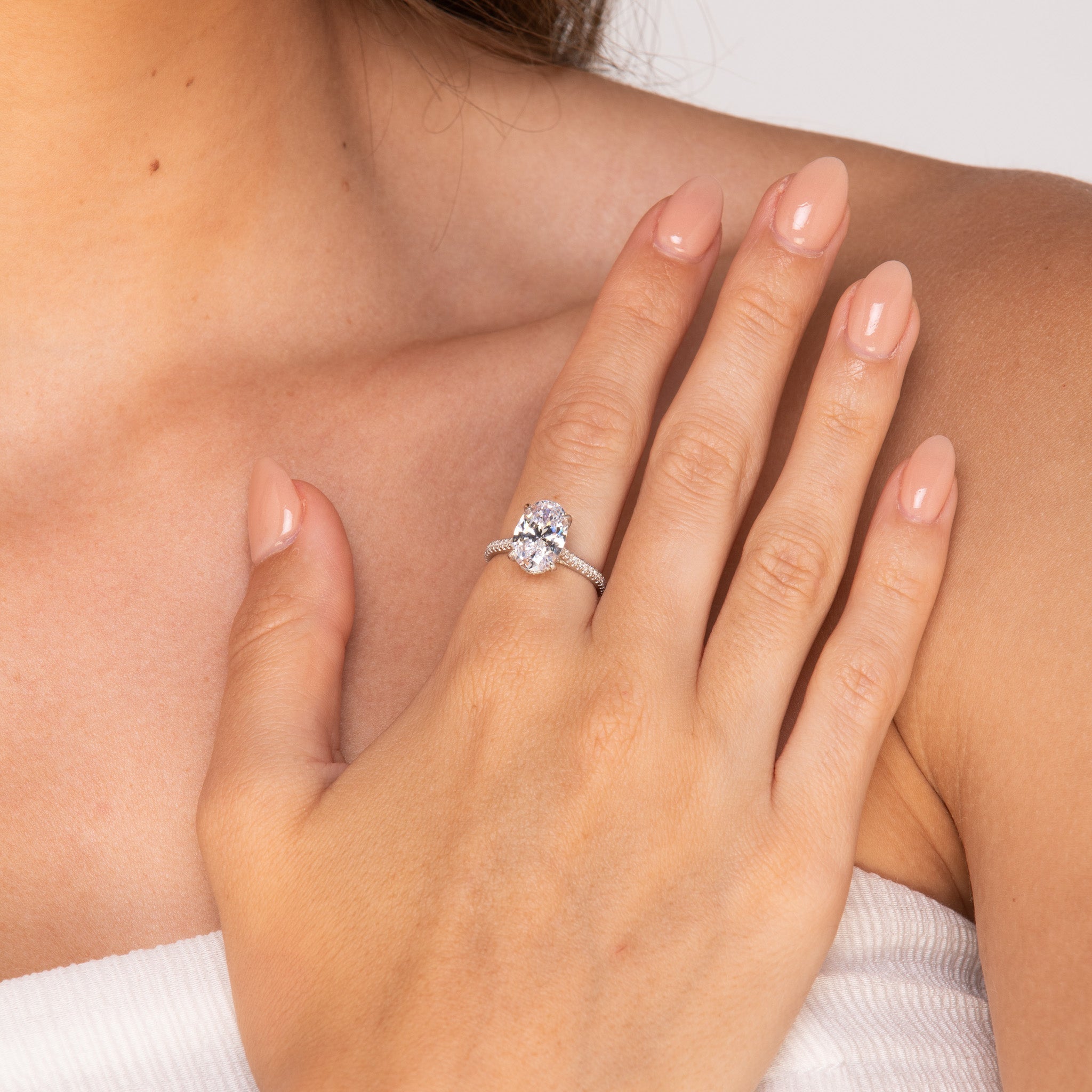 The Dahlia Oval Sapphire Engagement Ring - Camile & Stone