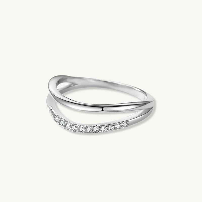 The Double Wave Sapphire Ring - Camile & Stone
