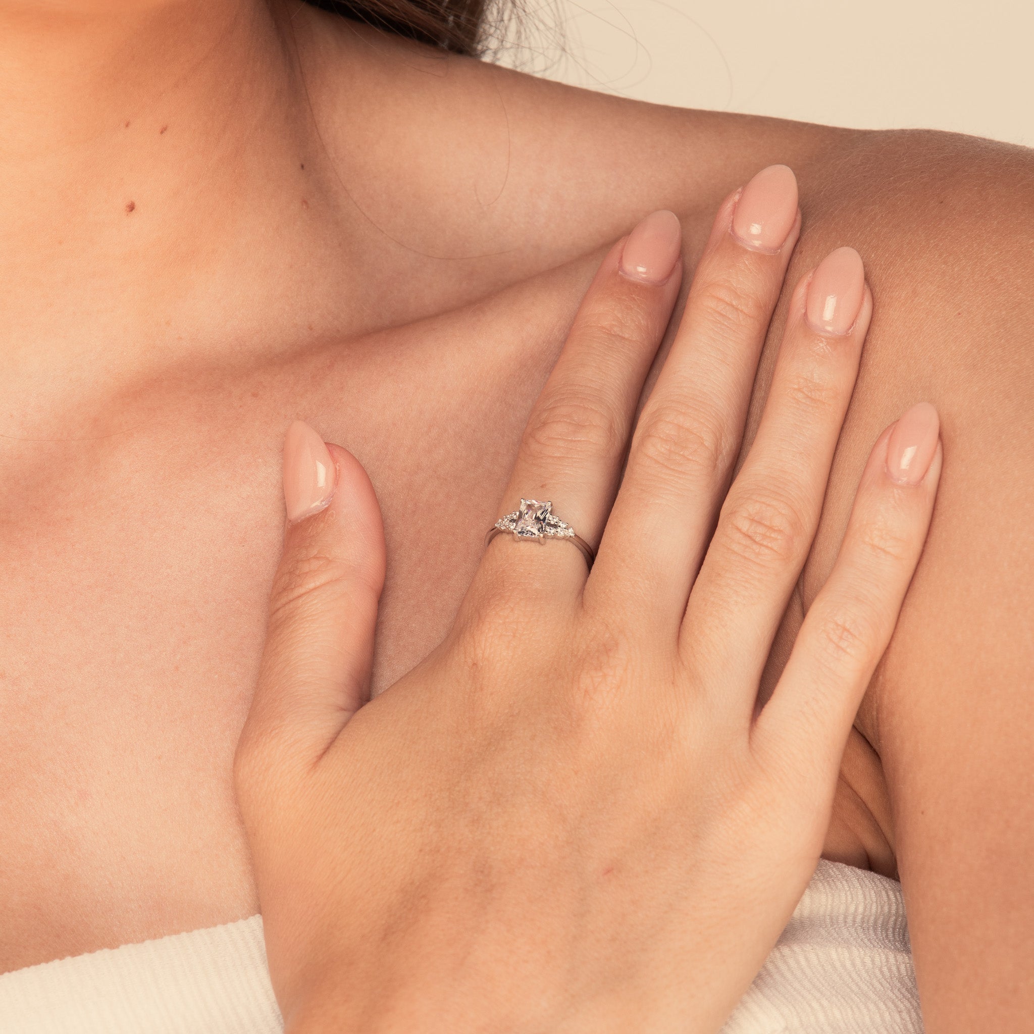 The Iris Princess Sapphire Engagement Ring - Camile & Stone