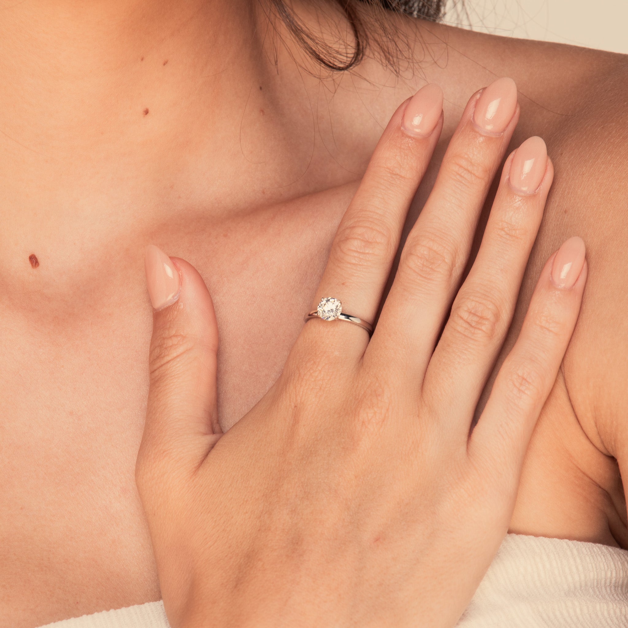 The Round Sapphire Engagement Ring - Camile & Stone