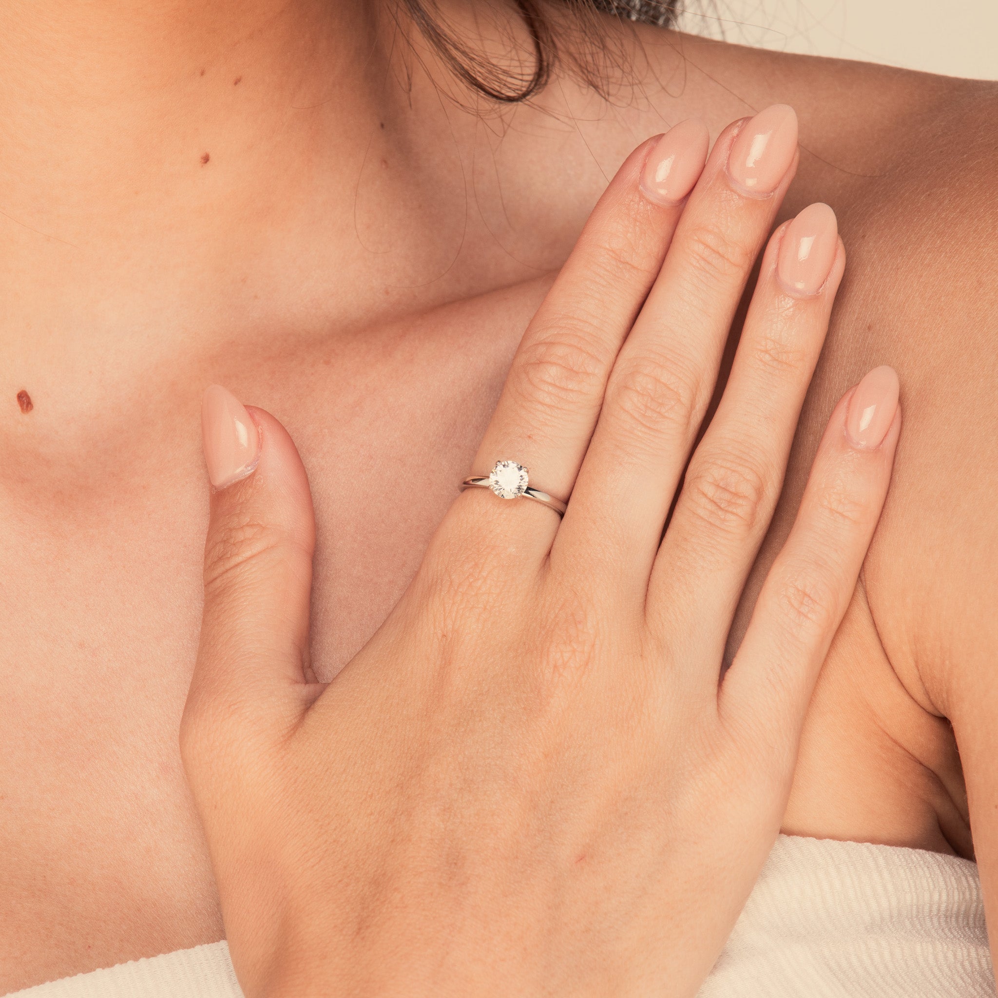 The Round Sapphire Engagement Ring - Camile & Stone