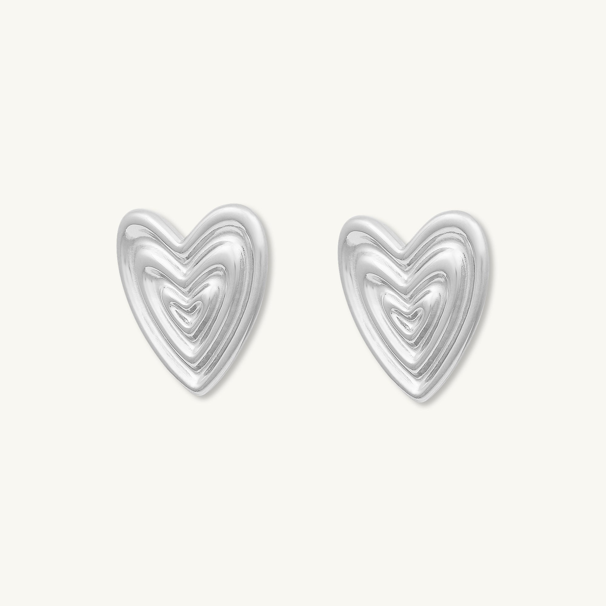 Thea Heart Stud Earrings - Camile & Stone