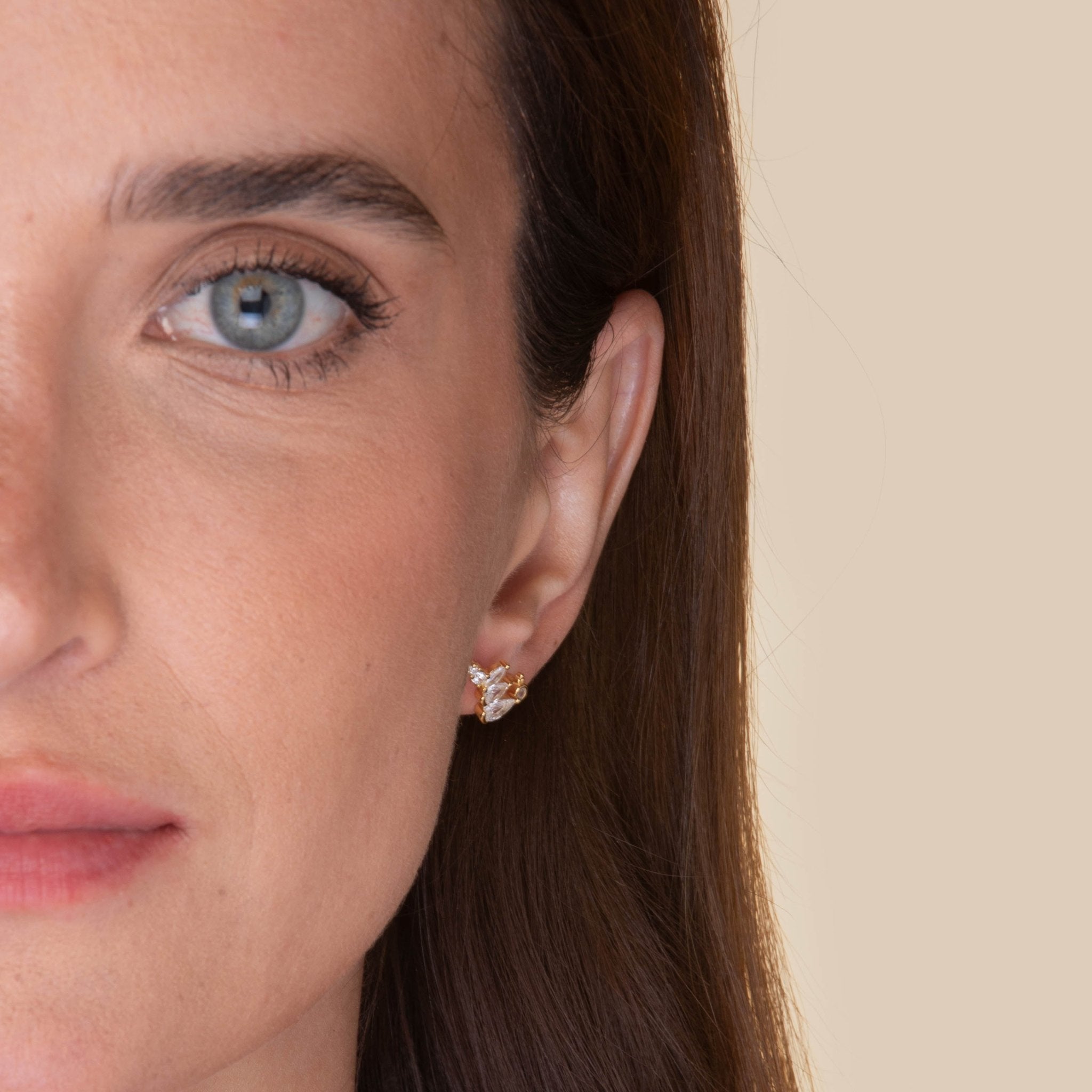 Trio Angel Wings Stud Earrings - Camile & Stone