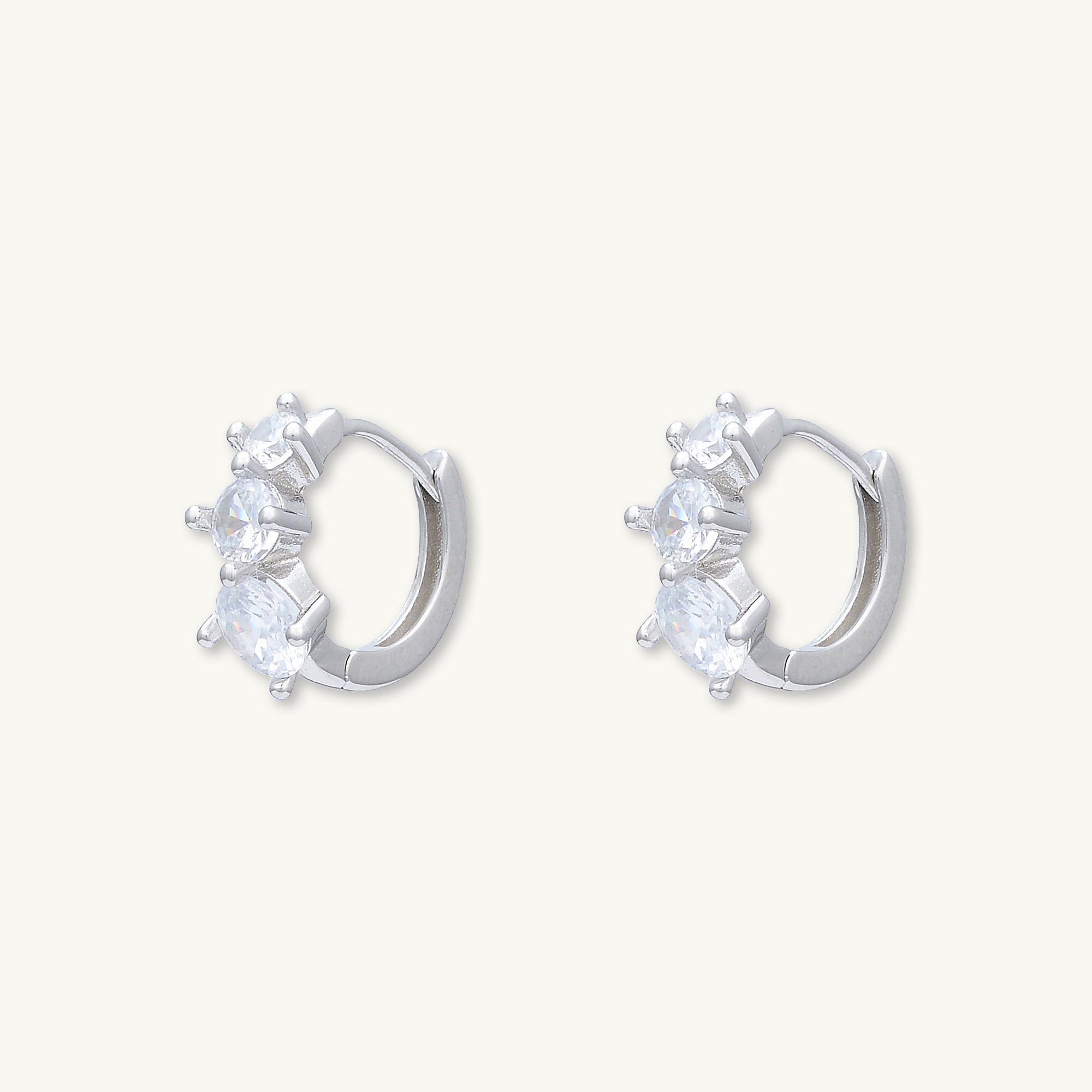 Trio Sapphire Huggie Earrings - Camile & Stone