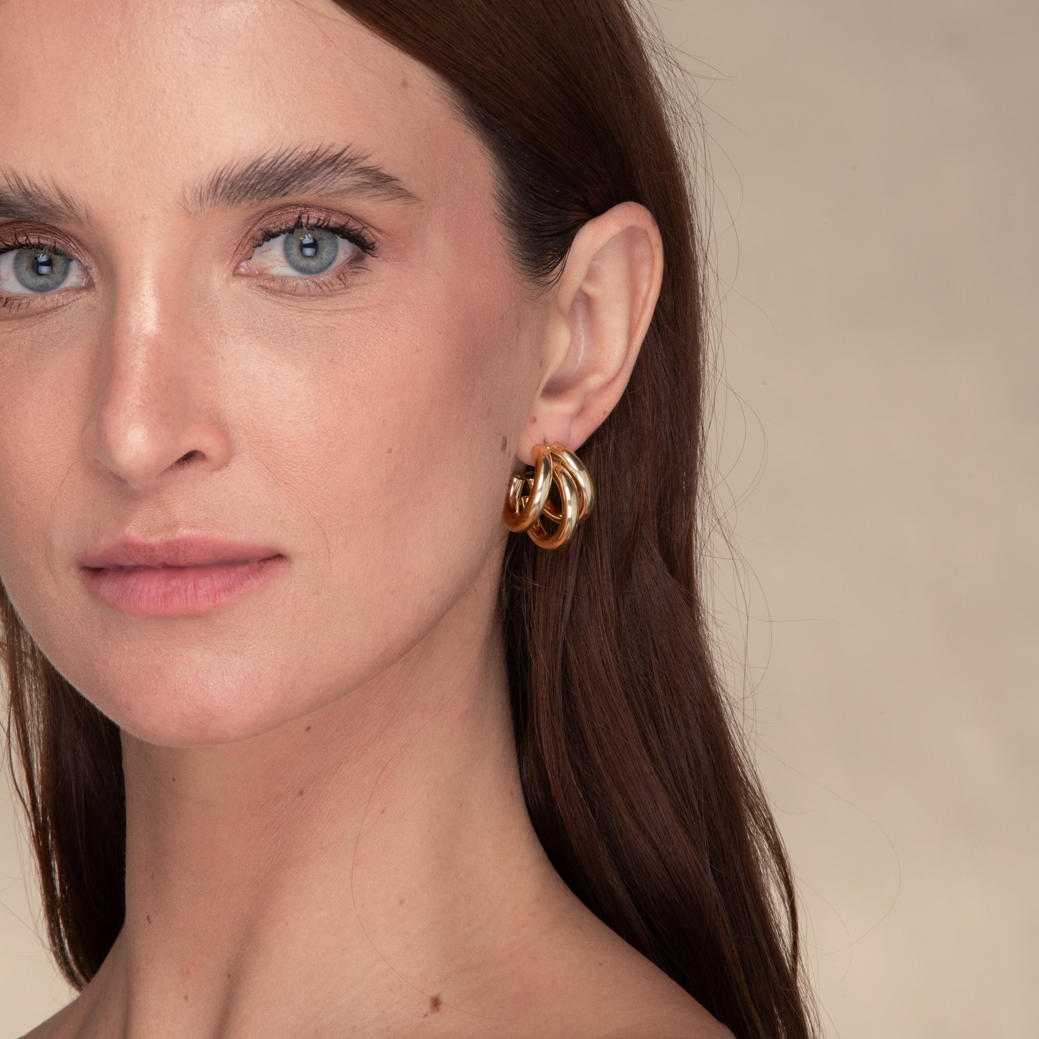 Triple Statement Huggie Earrings - Camile & Stone