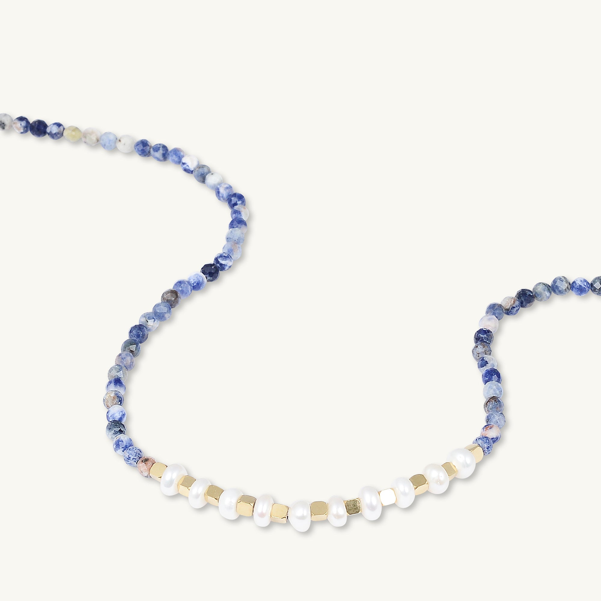 Turquoise Stone Pearl Necklace - Camile & Stone