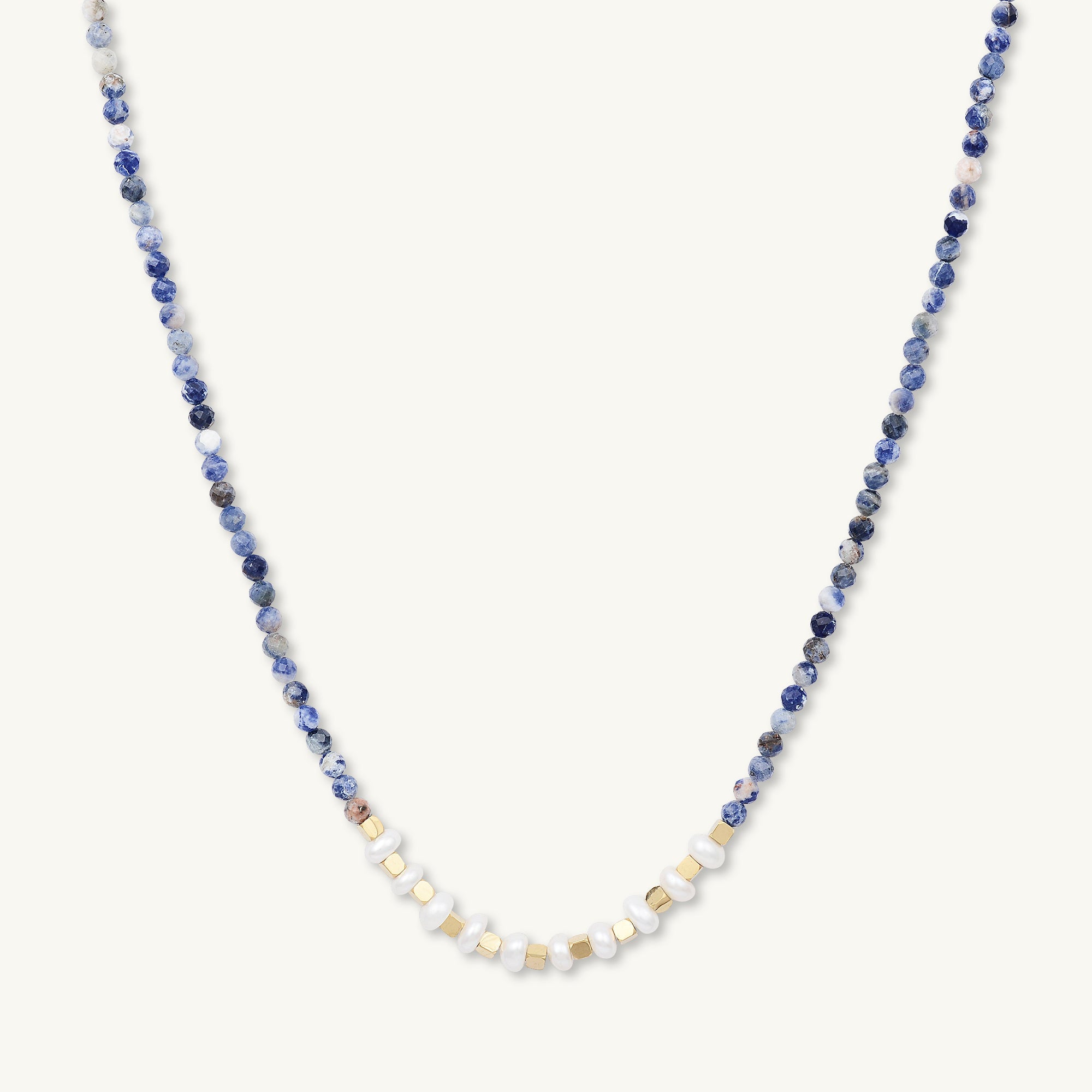 Turquoise Stone Pearl Necklace - Camile & Stone