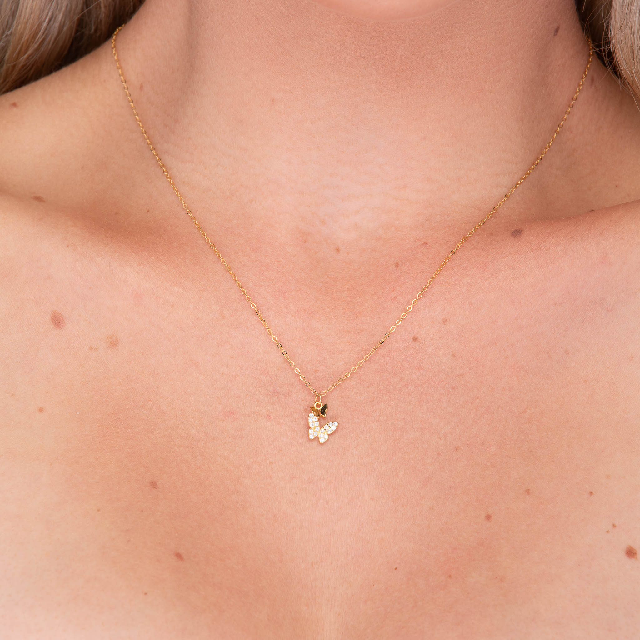 Twin Butterfly Sapphire Necklace - Camile & Stone