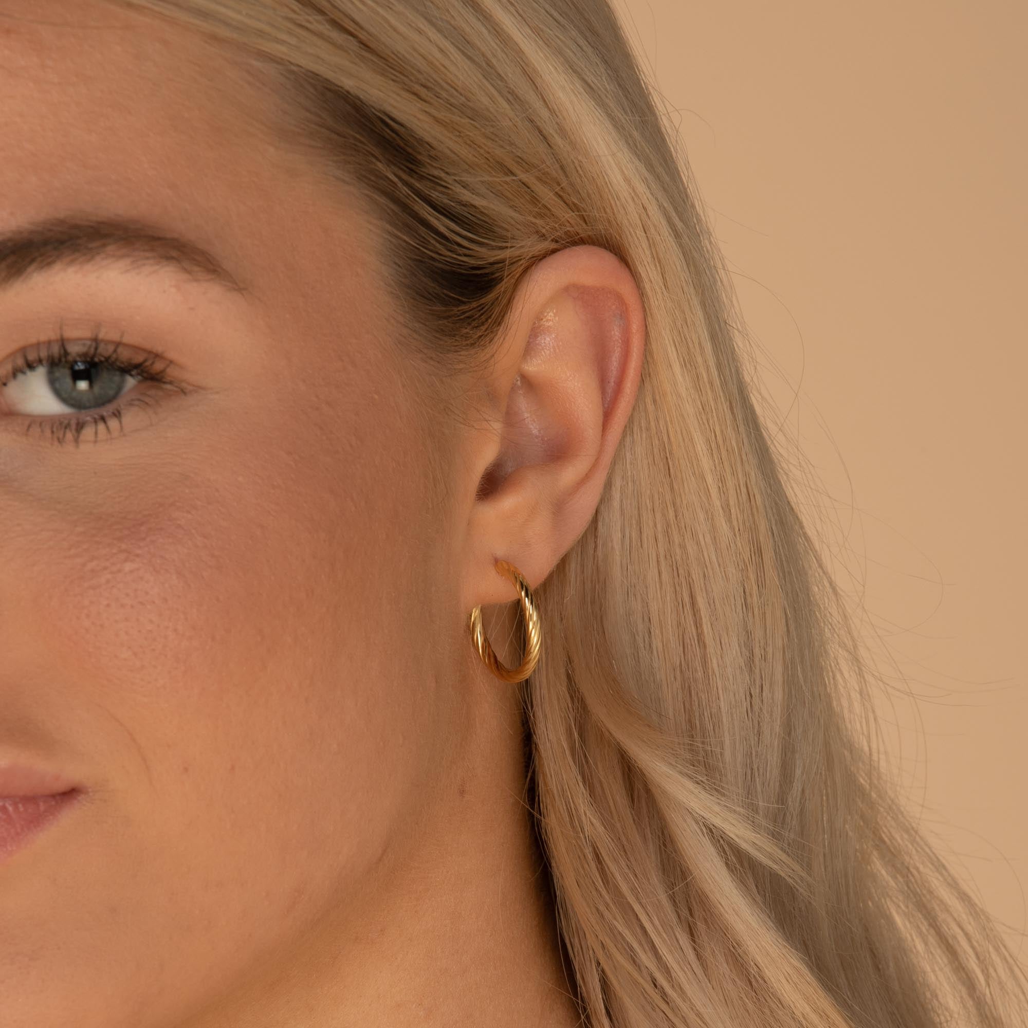 Twist Statement Half Hoop Earrings - Camile & Stone
