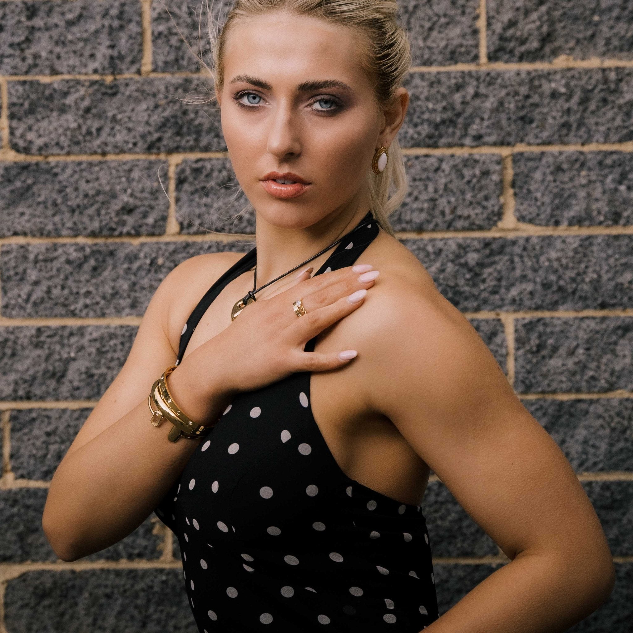 Unisex Cross Sapphire Statement Ring - Camile & Stone