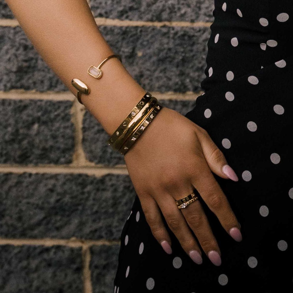 Vanessa Sapphire Open Cuff Bangle - Camile & Stone