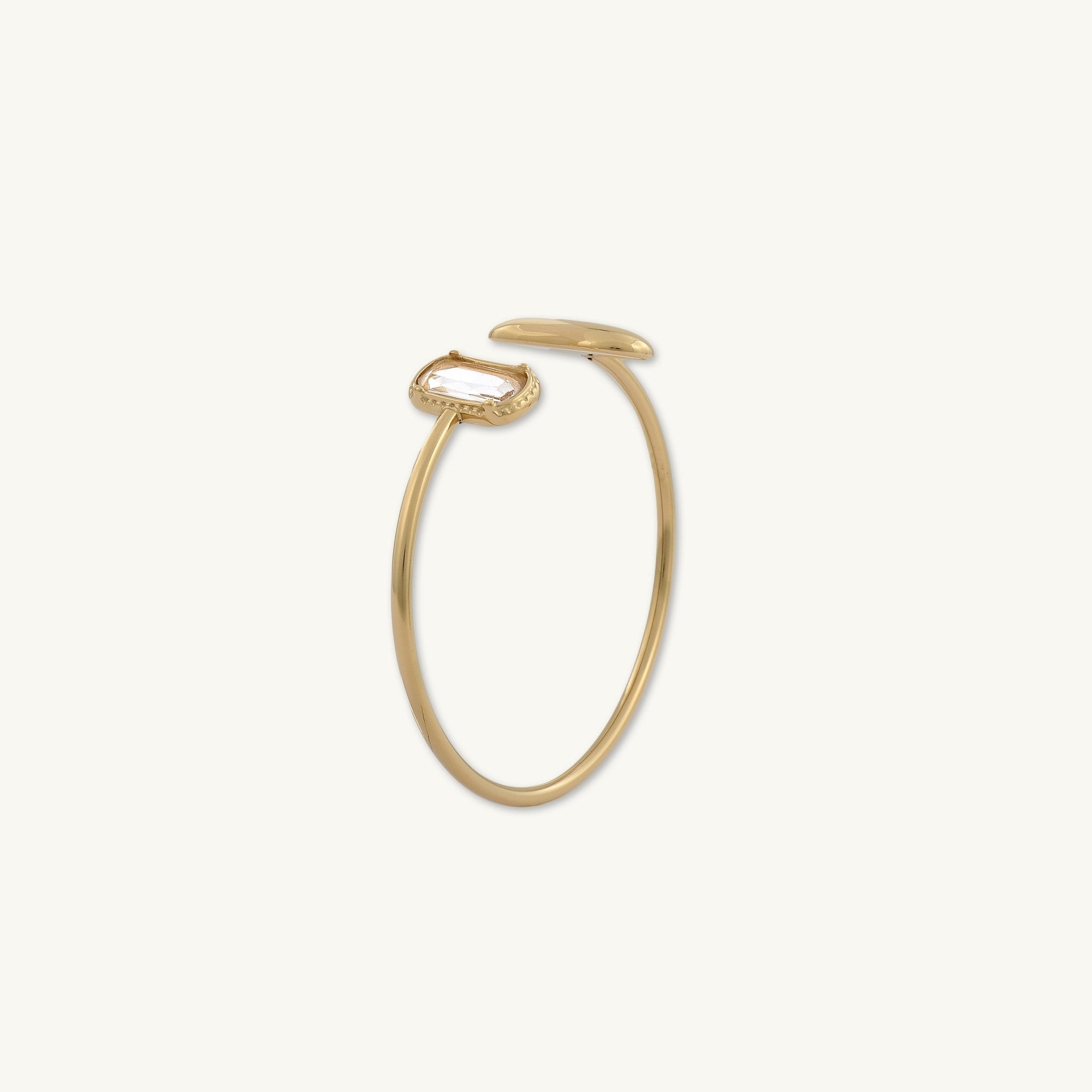 Vanessa Sapphire Open Cuff Bangle - Camile & Stone