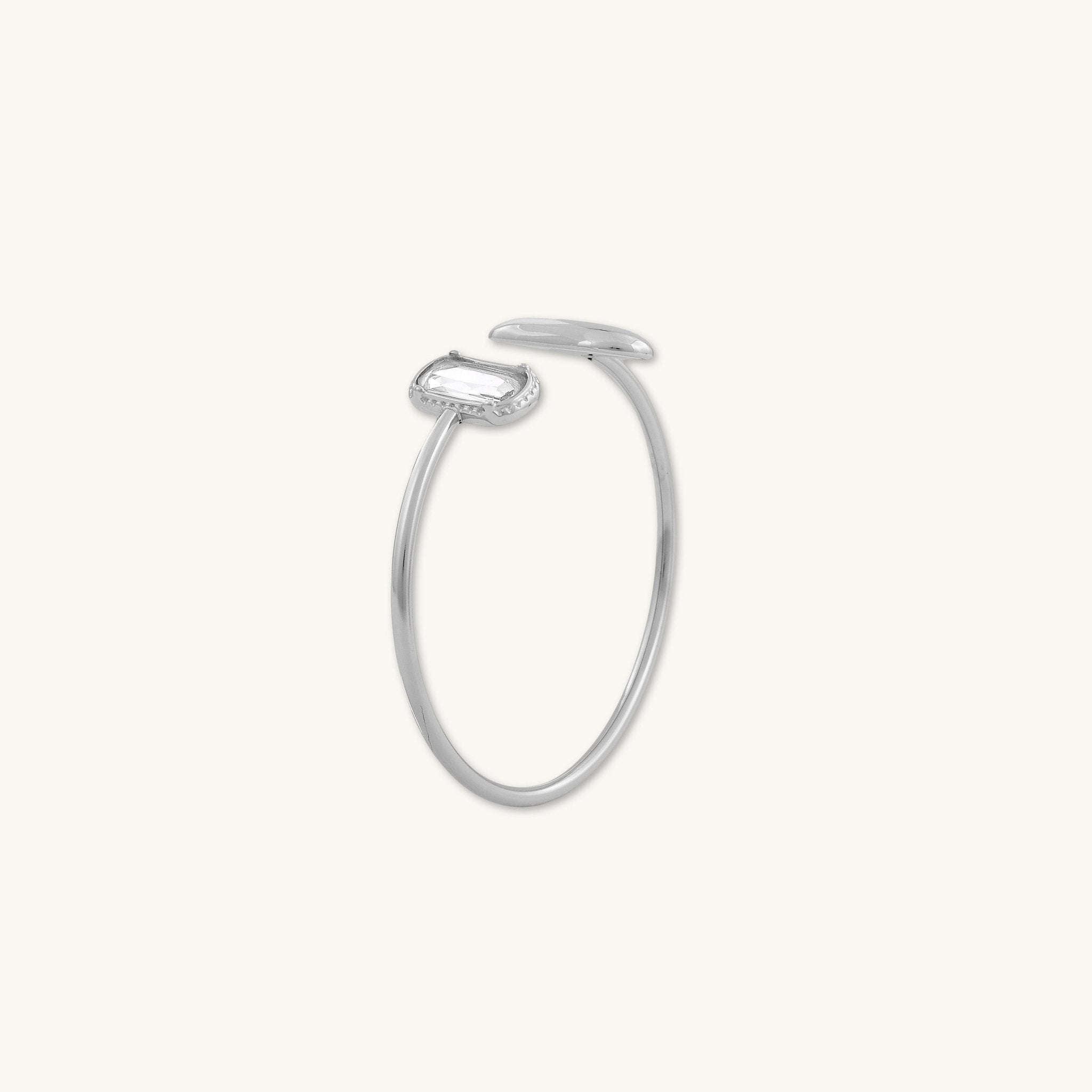 Vanessa Sapphire Open Cuff Bangle - Camile & Stone