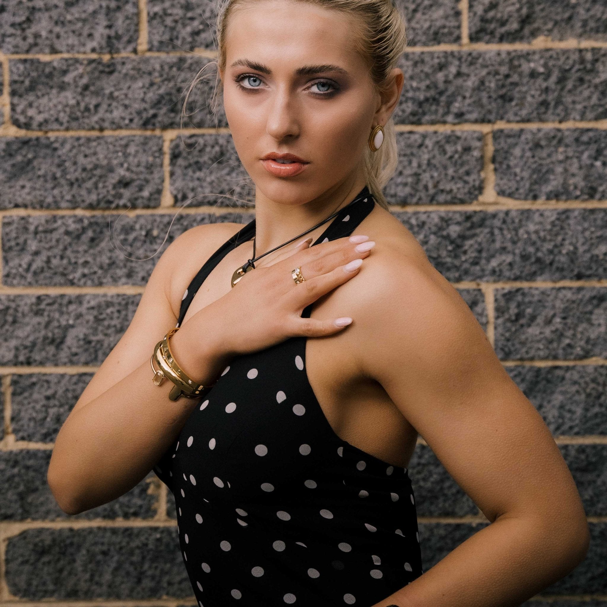 Vanessa Sapphire Open Cuff Bangle - Camile & Stone