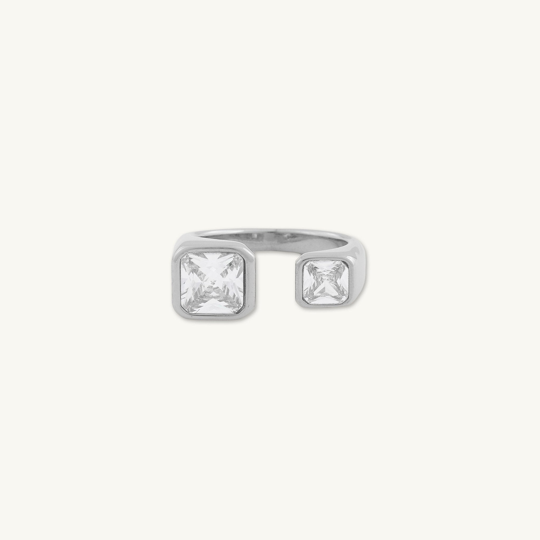 Verde Duo Square Ring - Camile & Stone