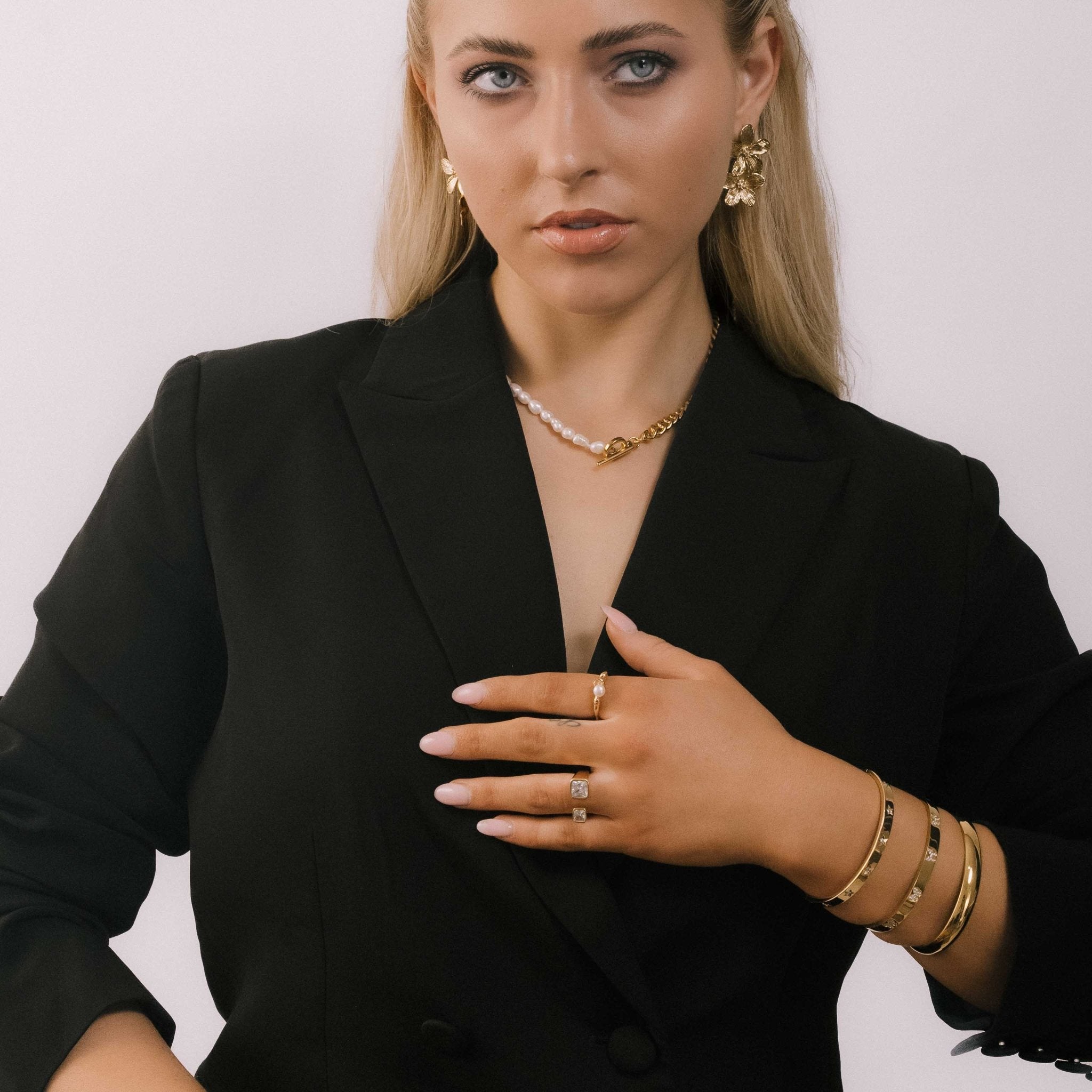 Verde Duo Square Ring - Camile & Stone