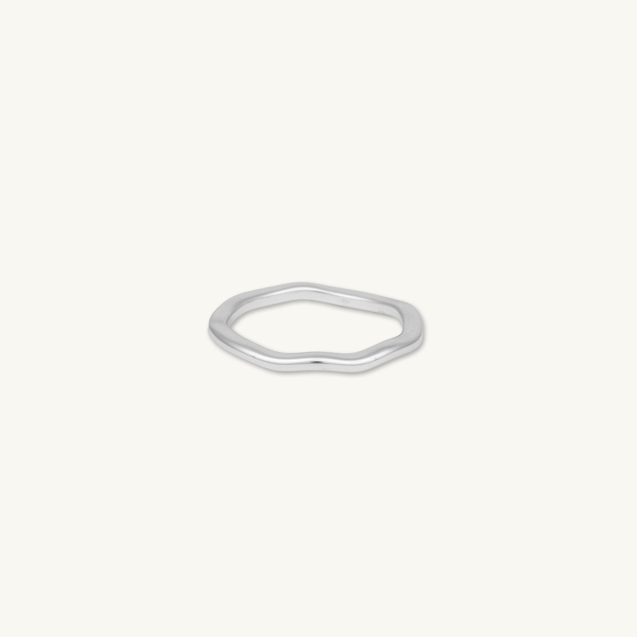 Wave Band Stacker Ring - Camile & Stone