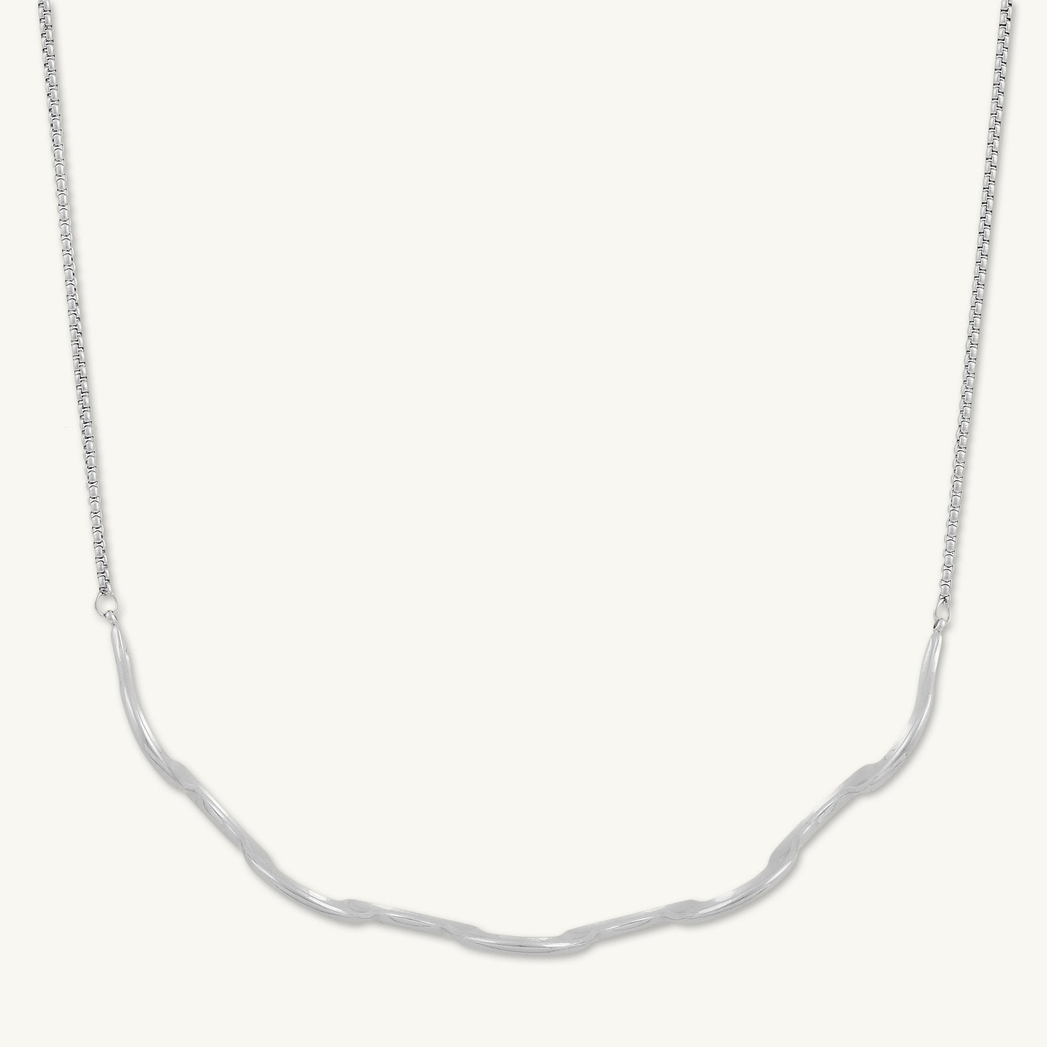 Wave Bar Choker Necklace - Camile & Stone