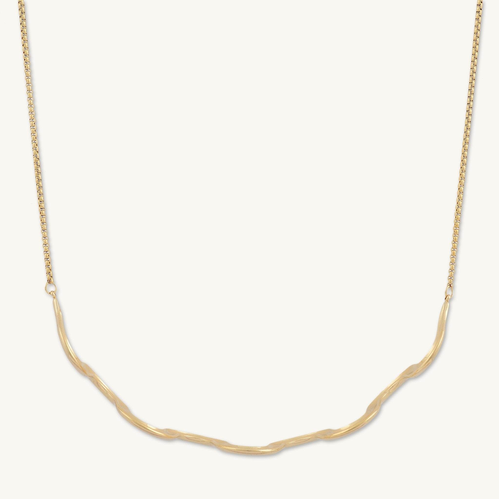 Wave Bar Choker Necklace - Camile & Stone