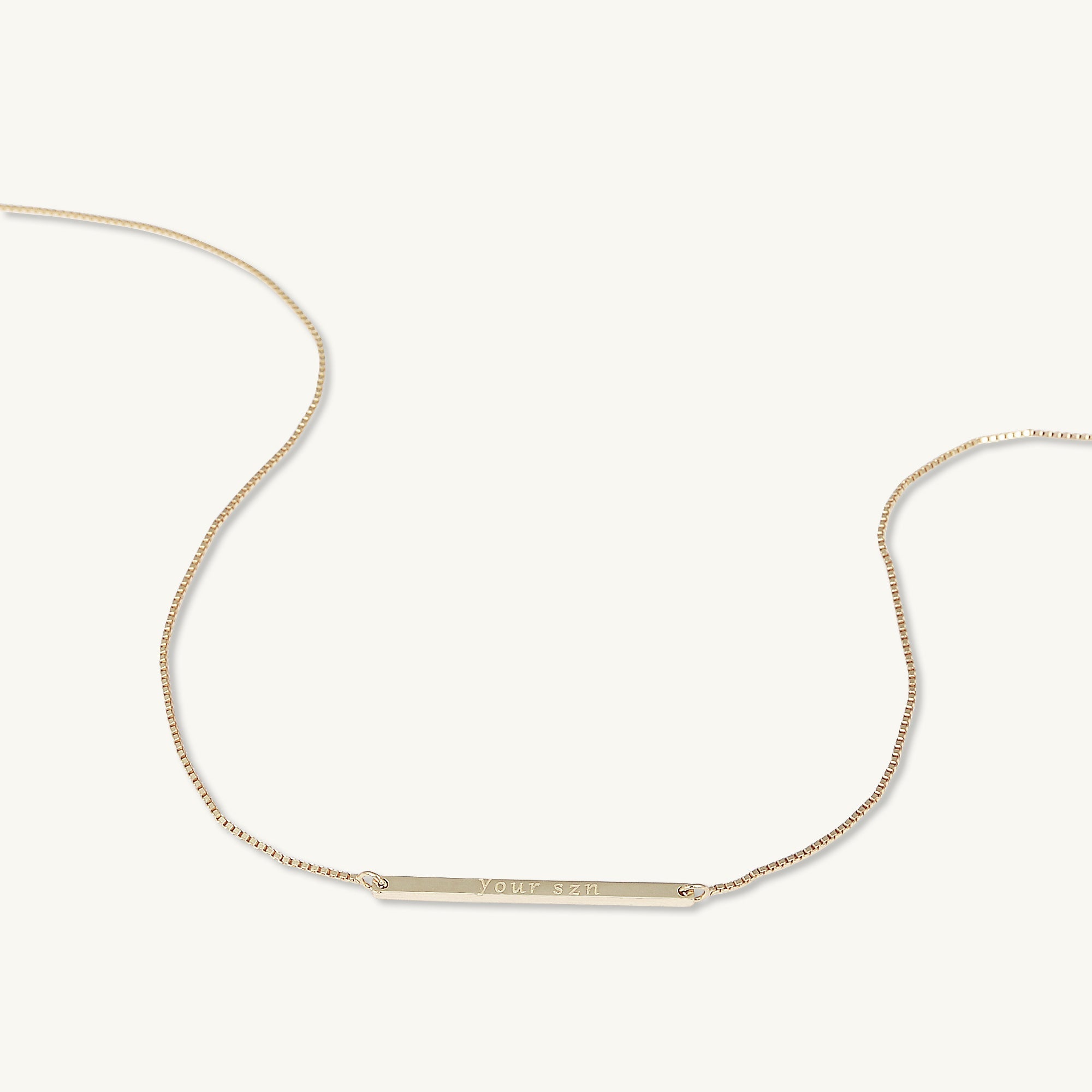 YOUR SZN Bar Necklace - Camile & Stone