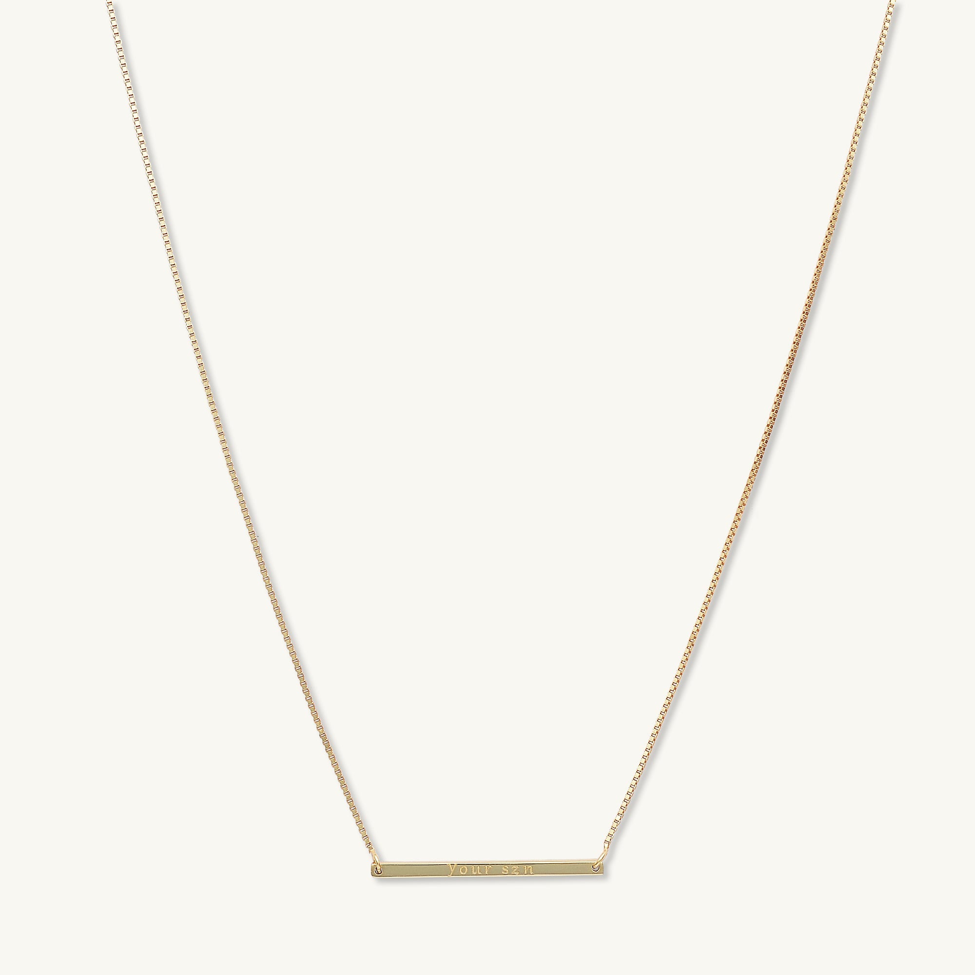 YOUR SZN Bar Necklace - Camile & Stone