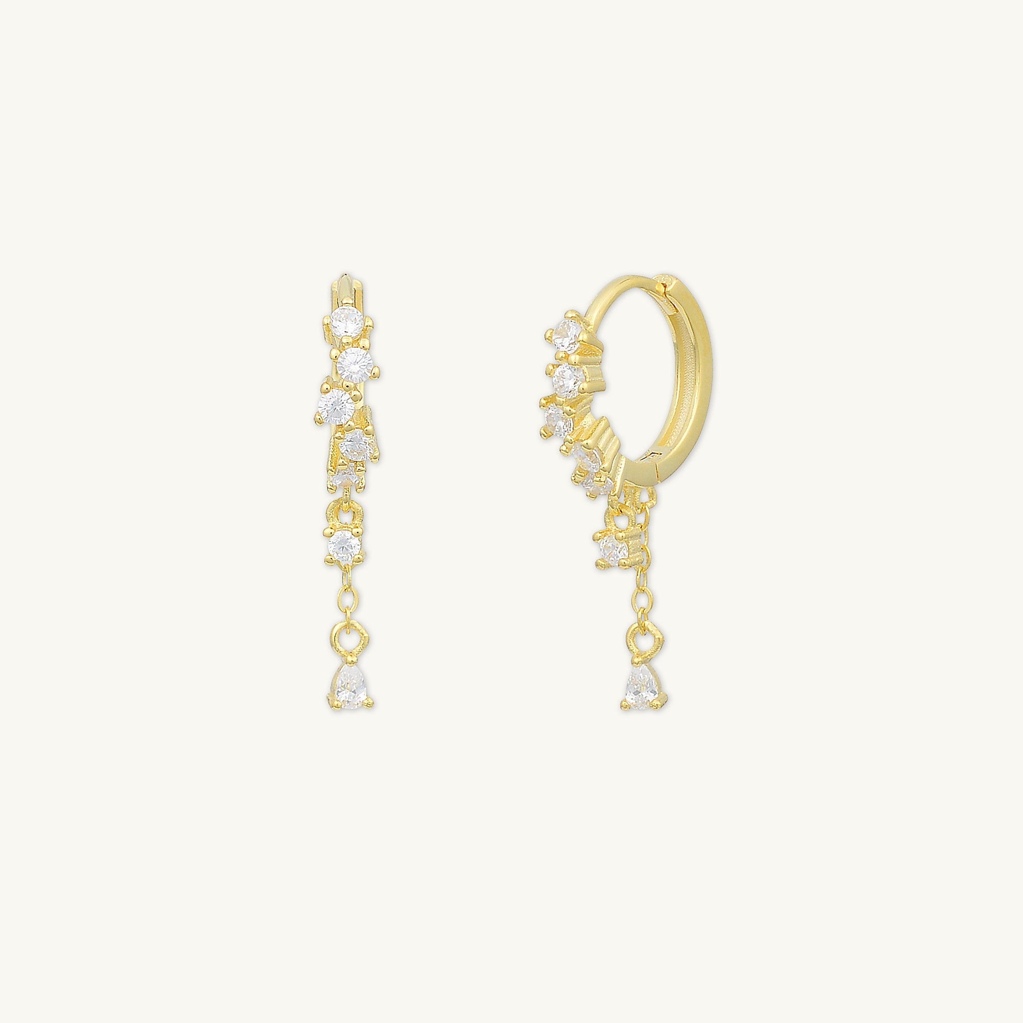 Aura Sapphire Huggie Earrings - Camile & Stone