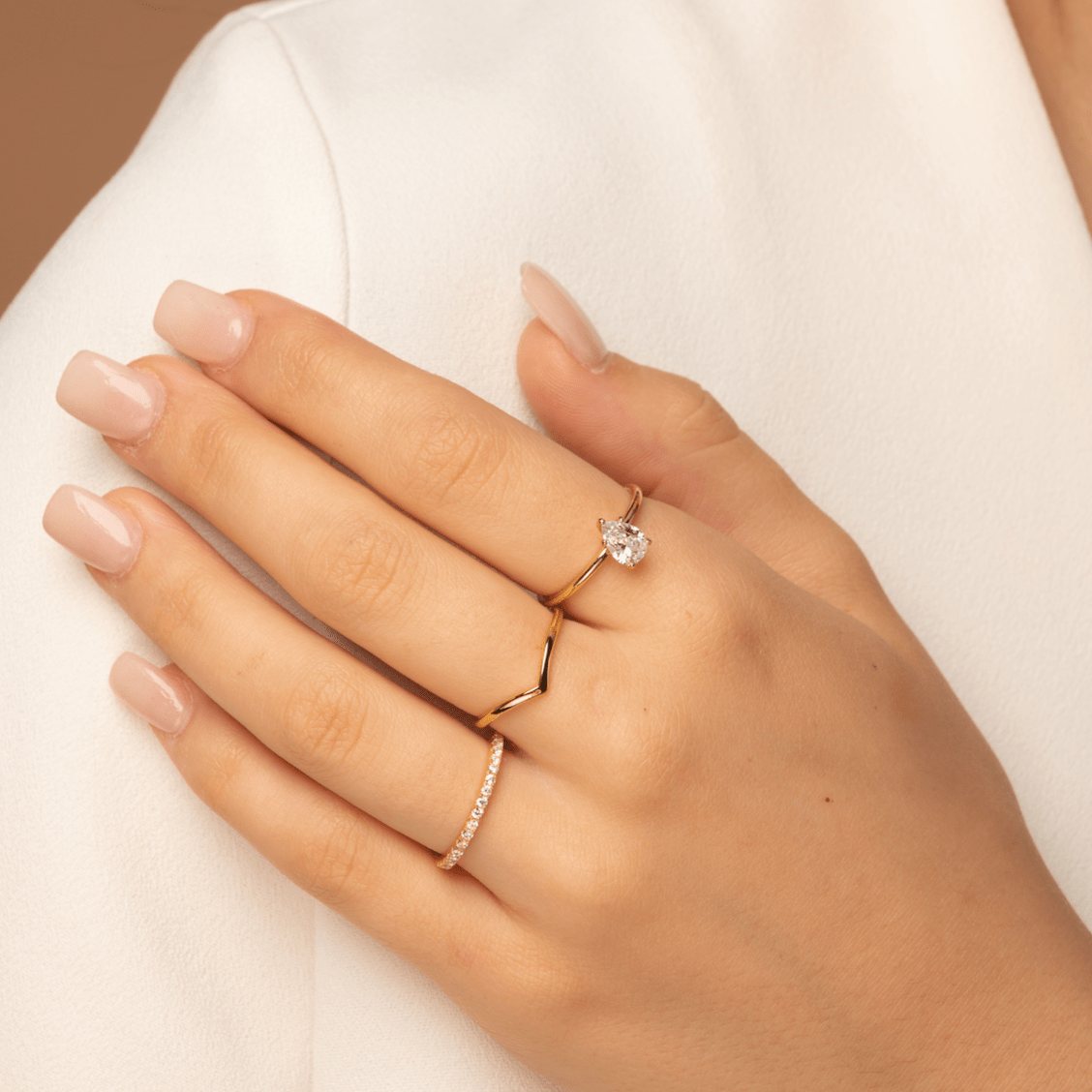 Basic V Band Ring - Camile & Stone