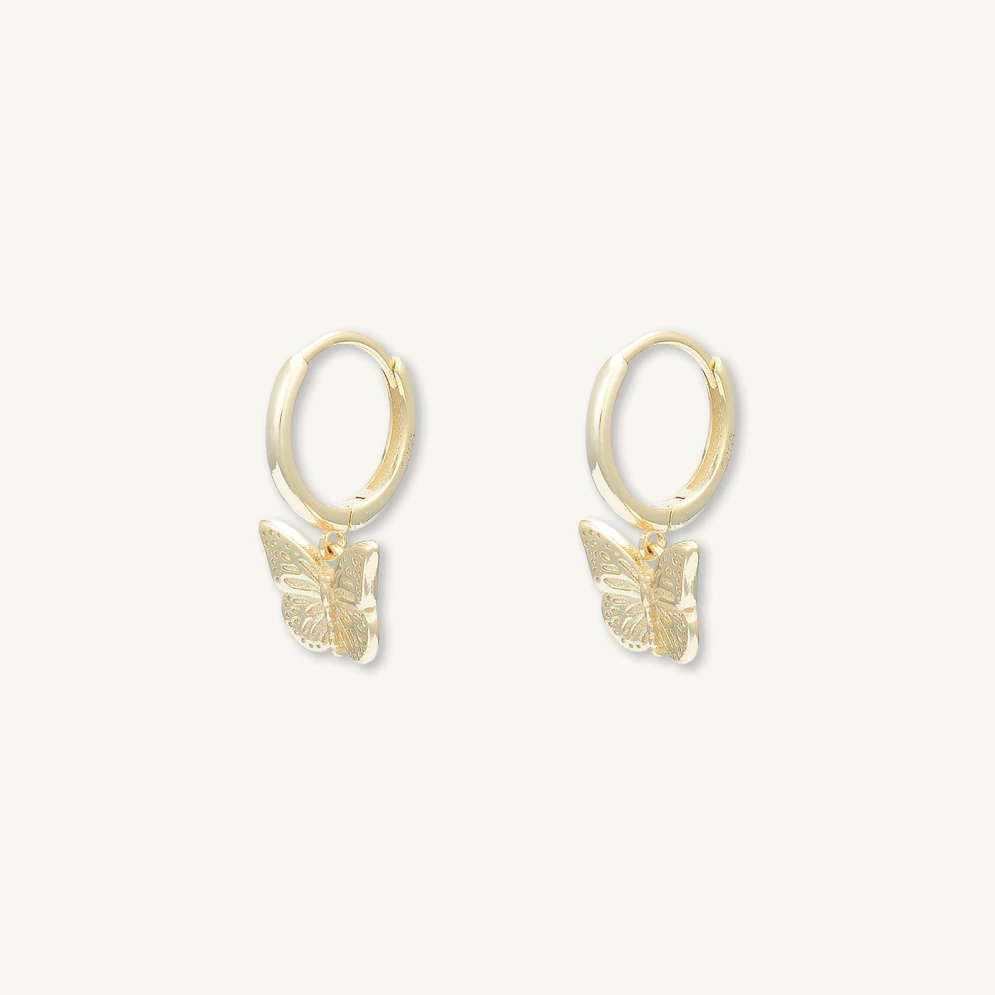 Butterfly Huggie Hoop Earrings - Camile & Stone