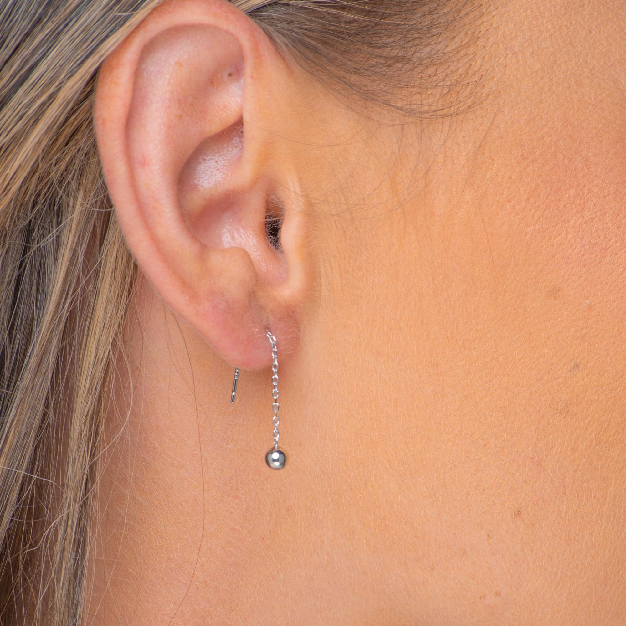 Classic Ball Threader Earrings - Camile & Stone