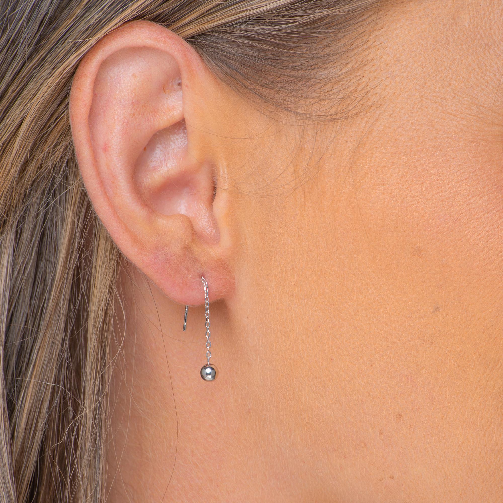 Classic Ball Threader Earrings - Camile & Stone