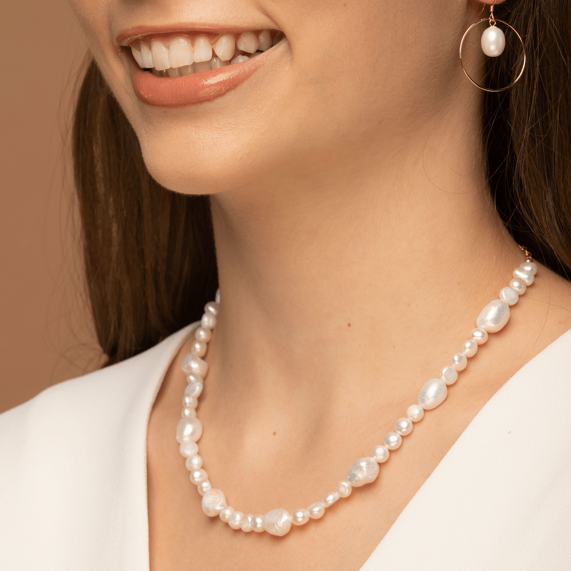 Classic Baroque Pearl Necklace - Camile & Stone