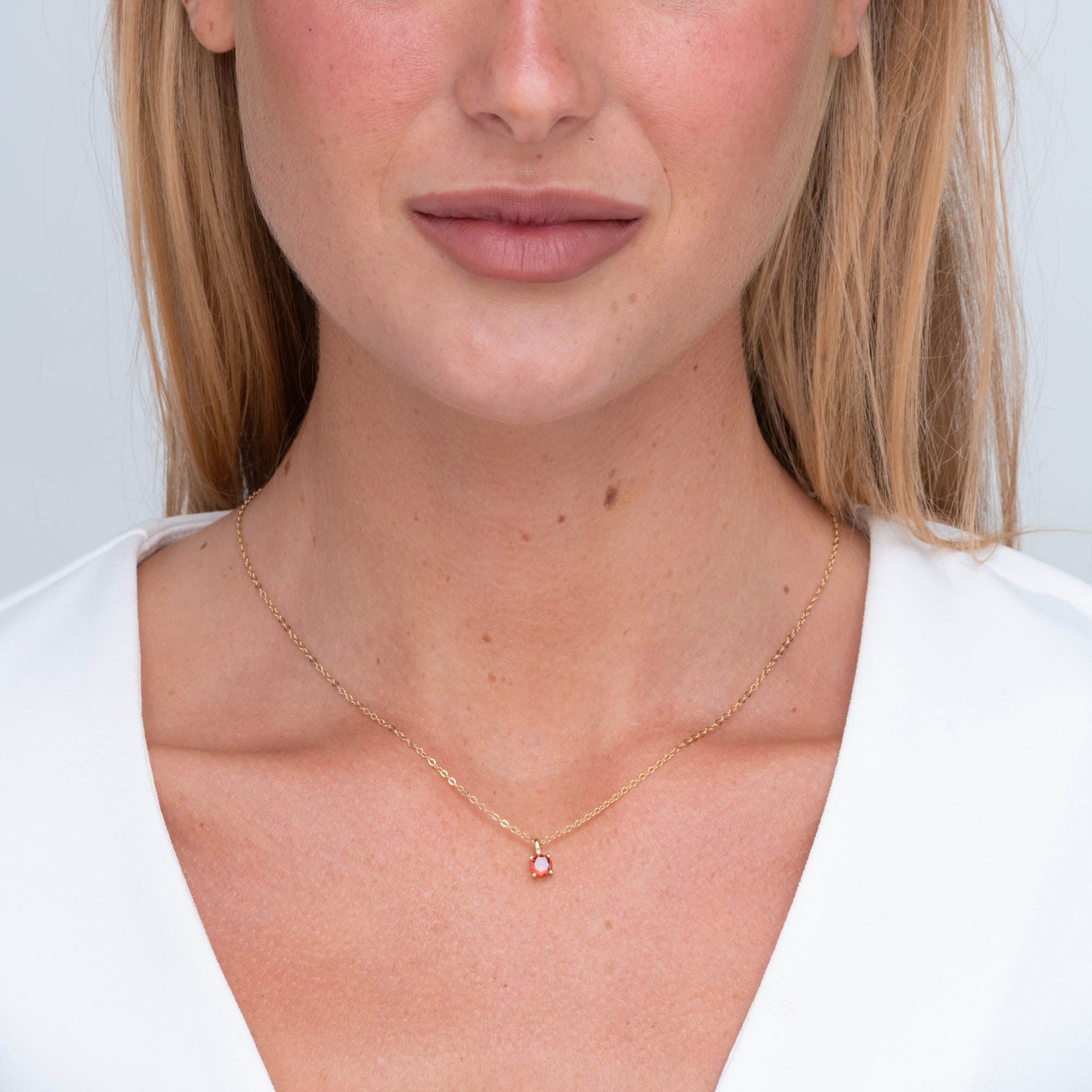 Classic Birthstone Necklace January - Camile & Stone