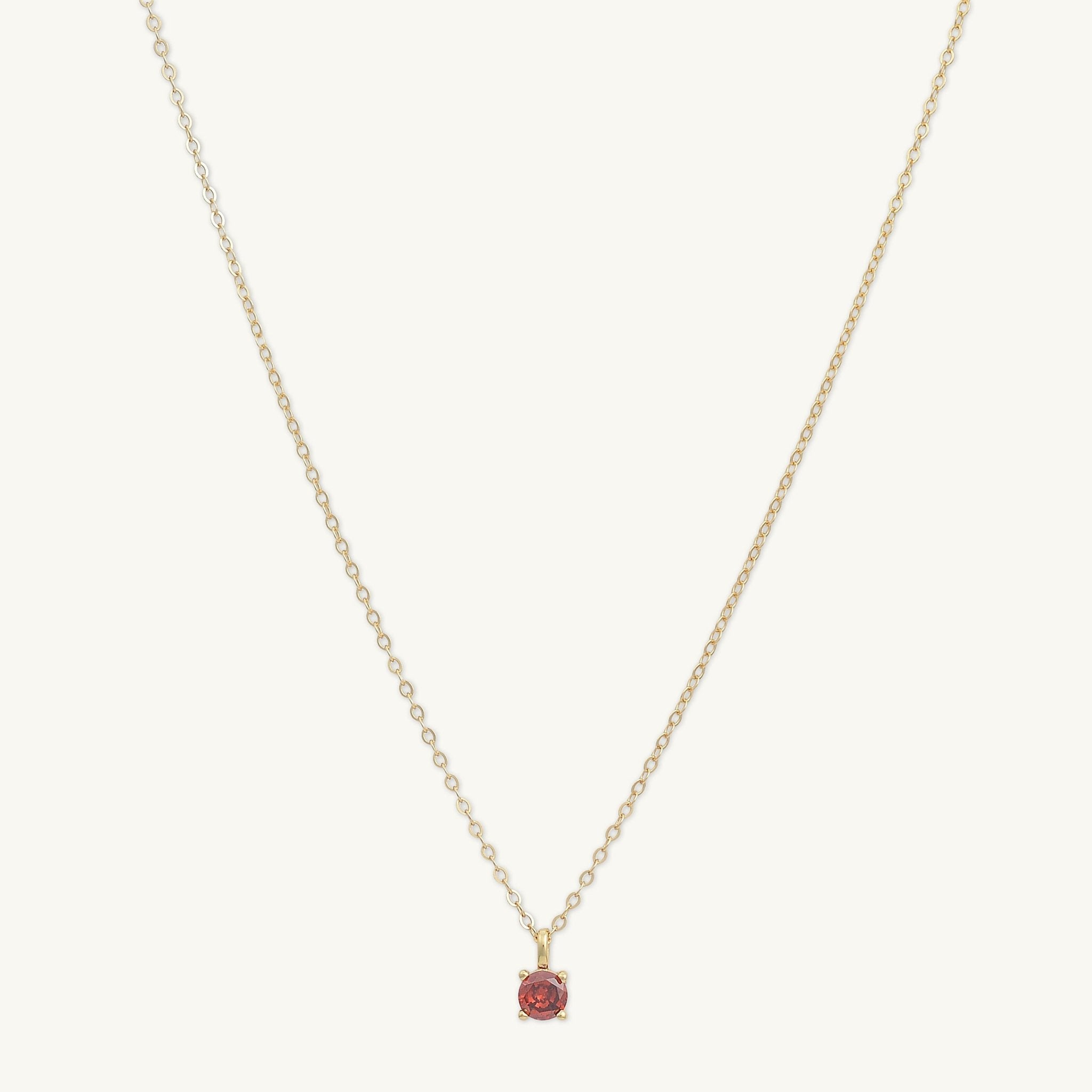 Classic Birthstone Necklace January - Camile & Stone