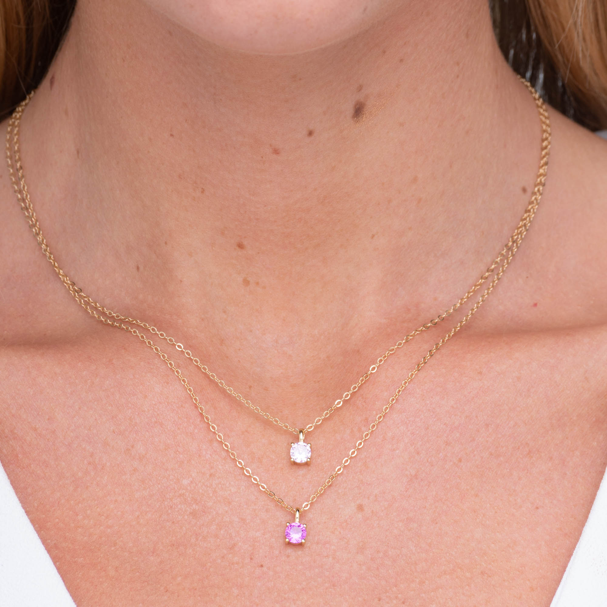 Classic Birthstone Necklace July - Camile & Stone