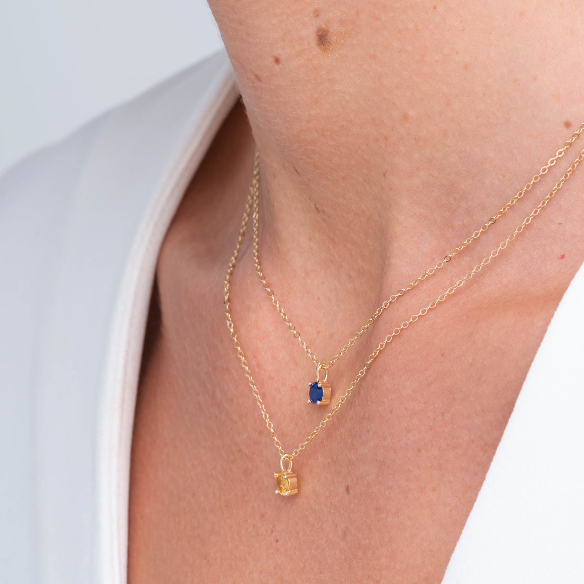 Classic Birthstone Necklace November - Camile & Stone