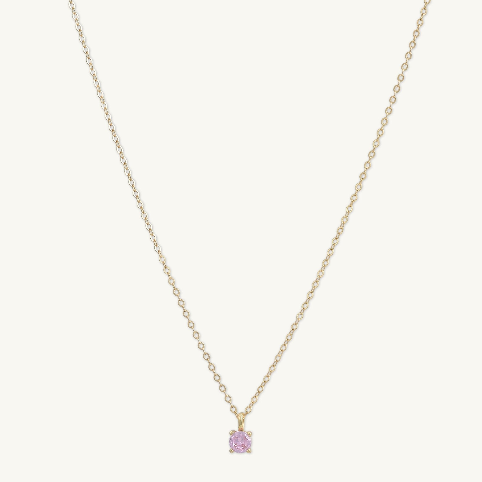 Classic Birthstone Necklace October - Camile & Stone