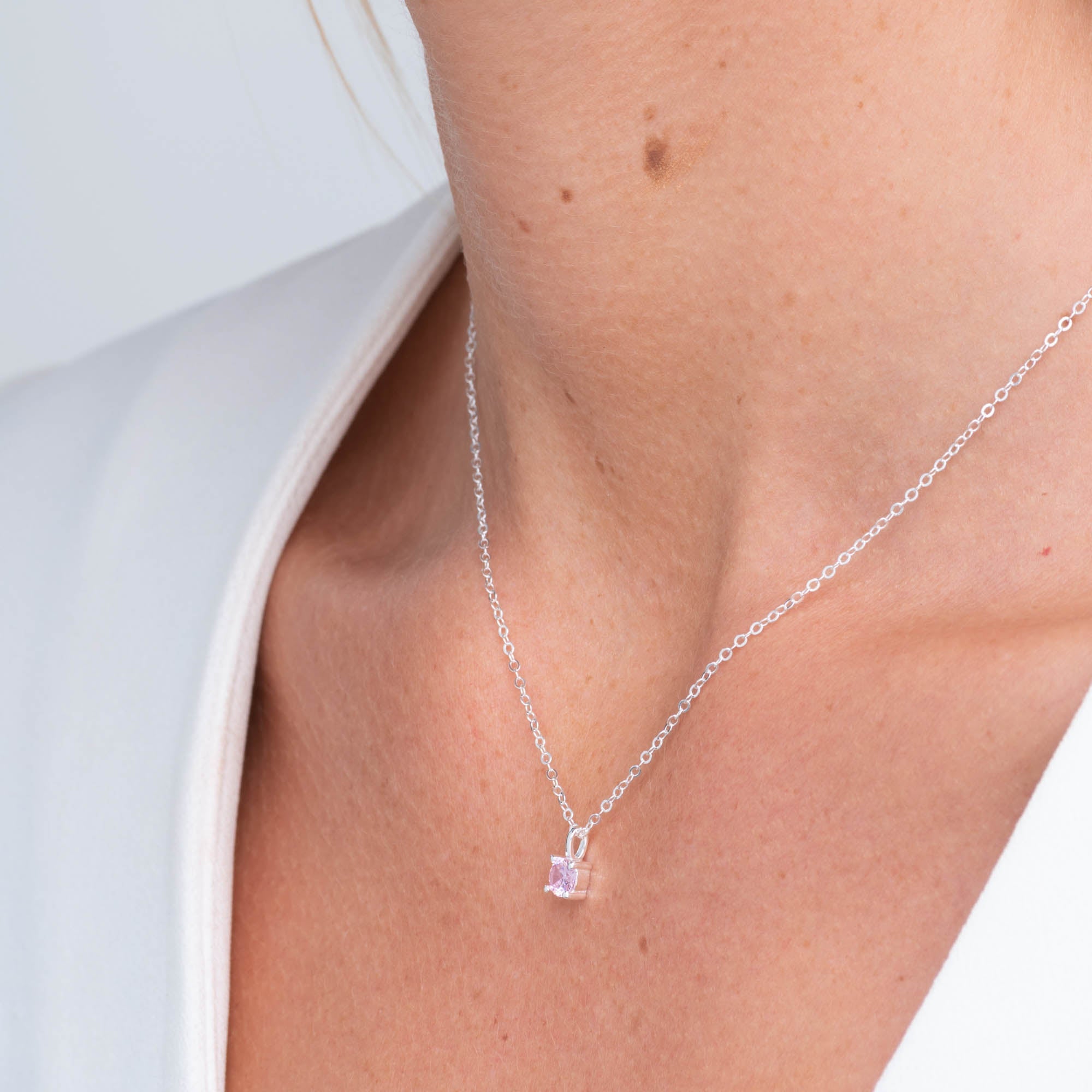 Classic Birthstone Necklace October - Camile & Stone