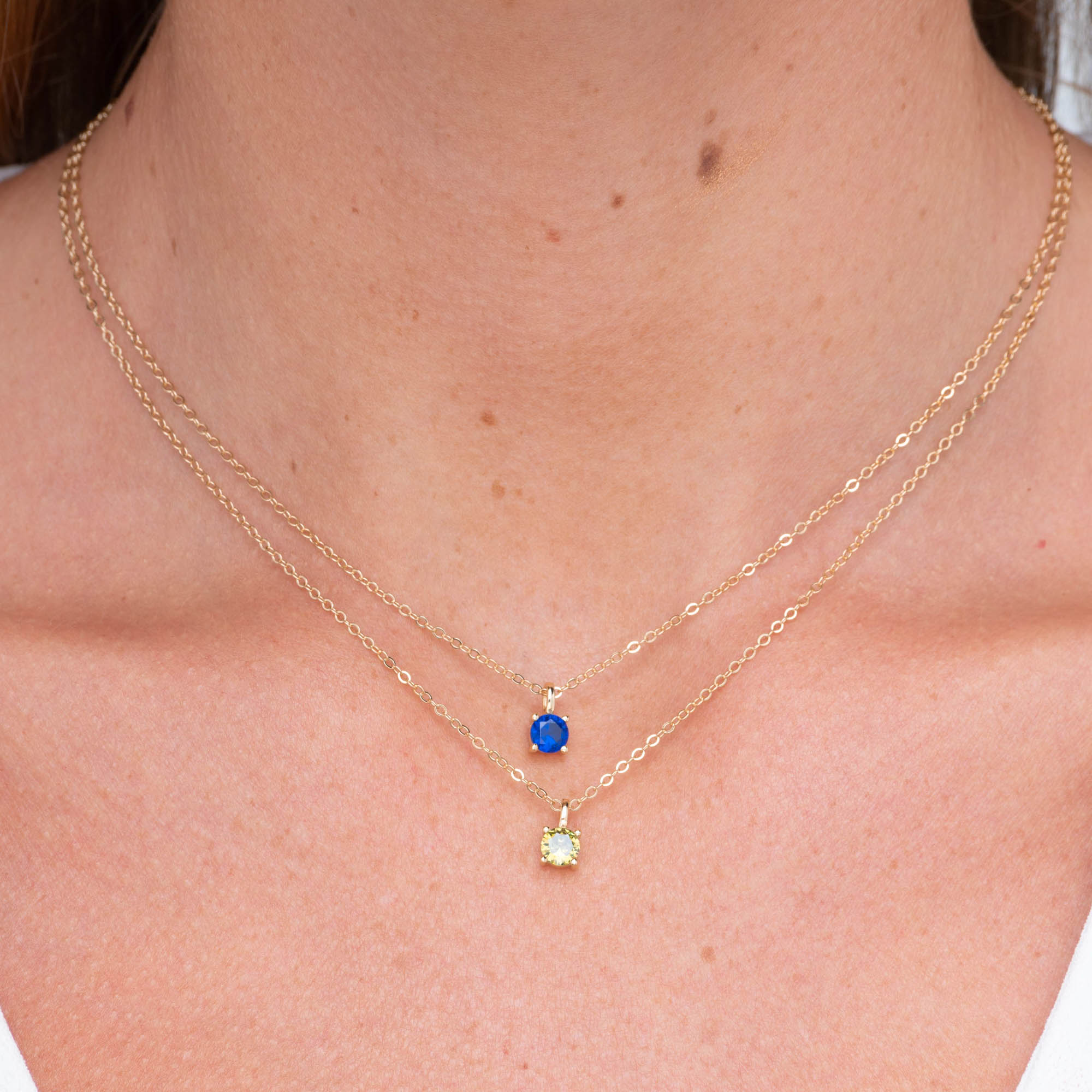 Classic Birthstone Necklace September - Camile & Stone