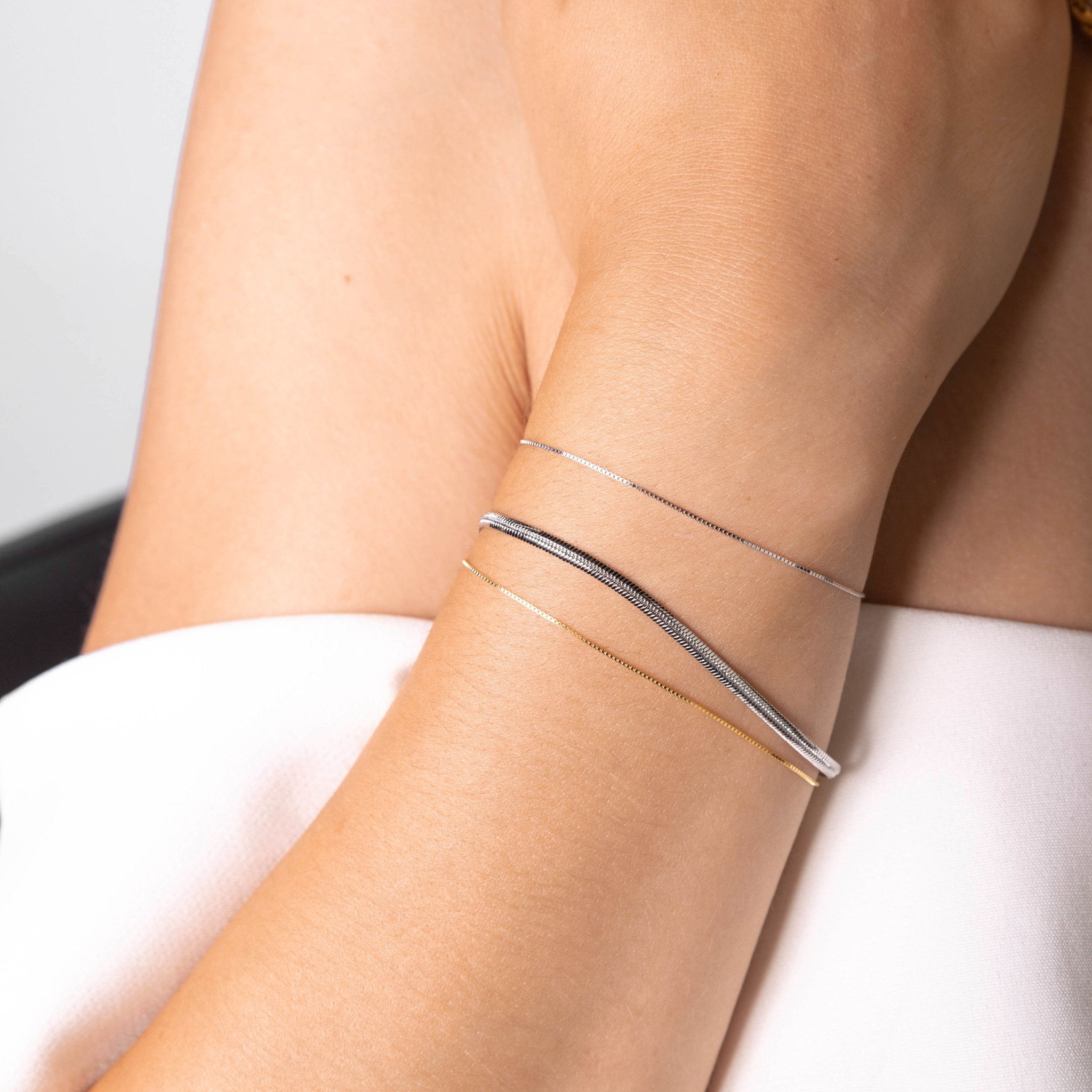 Classic Box Chain Bracelet - Camile & Stone