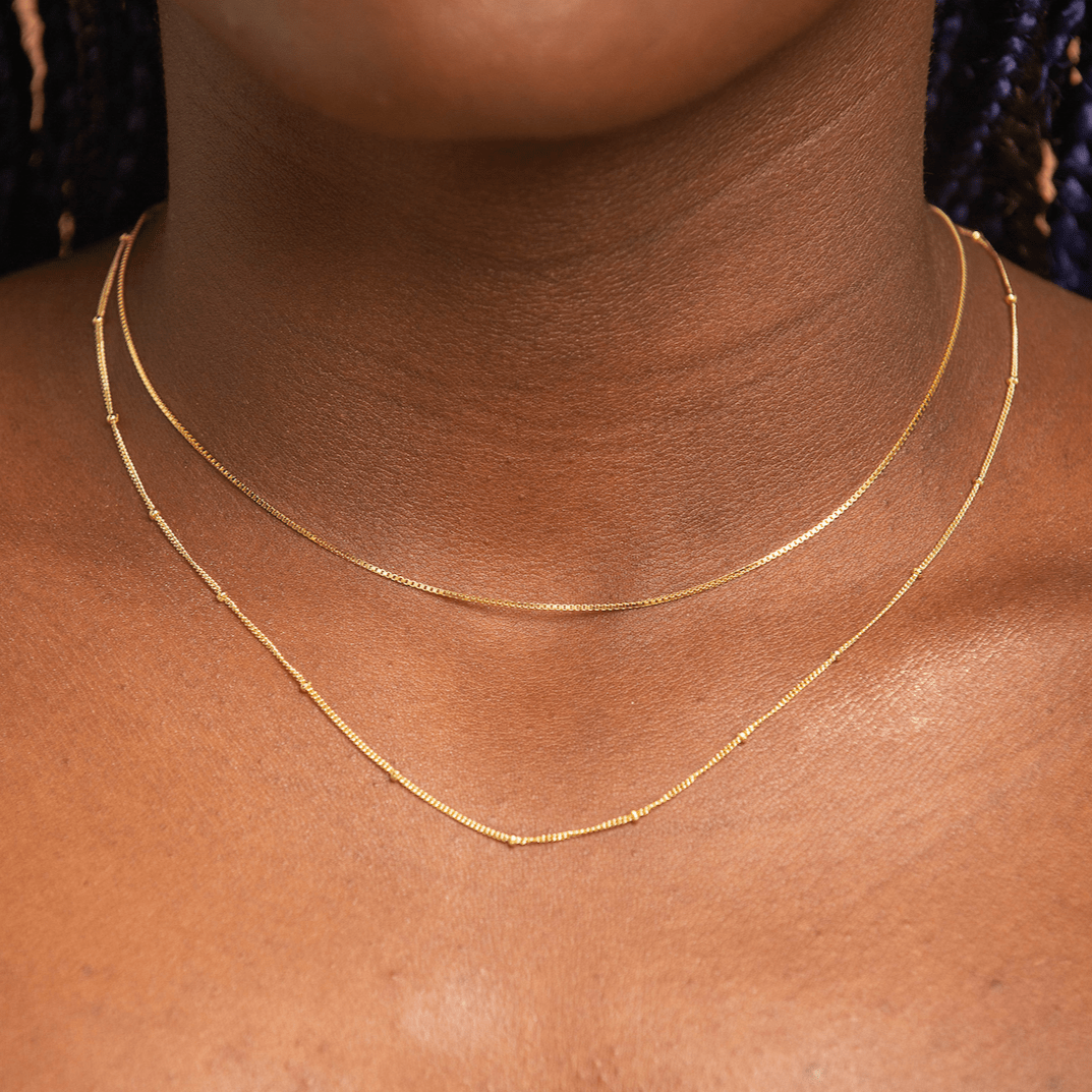 Classic Box Chain Necklace - Camile & Stone