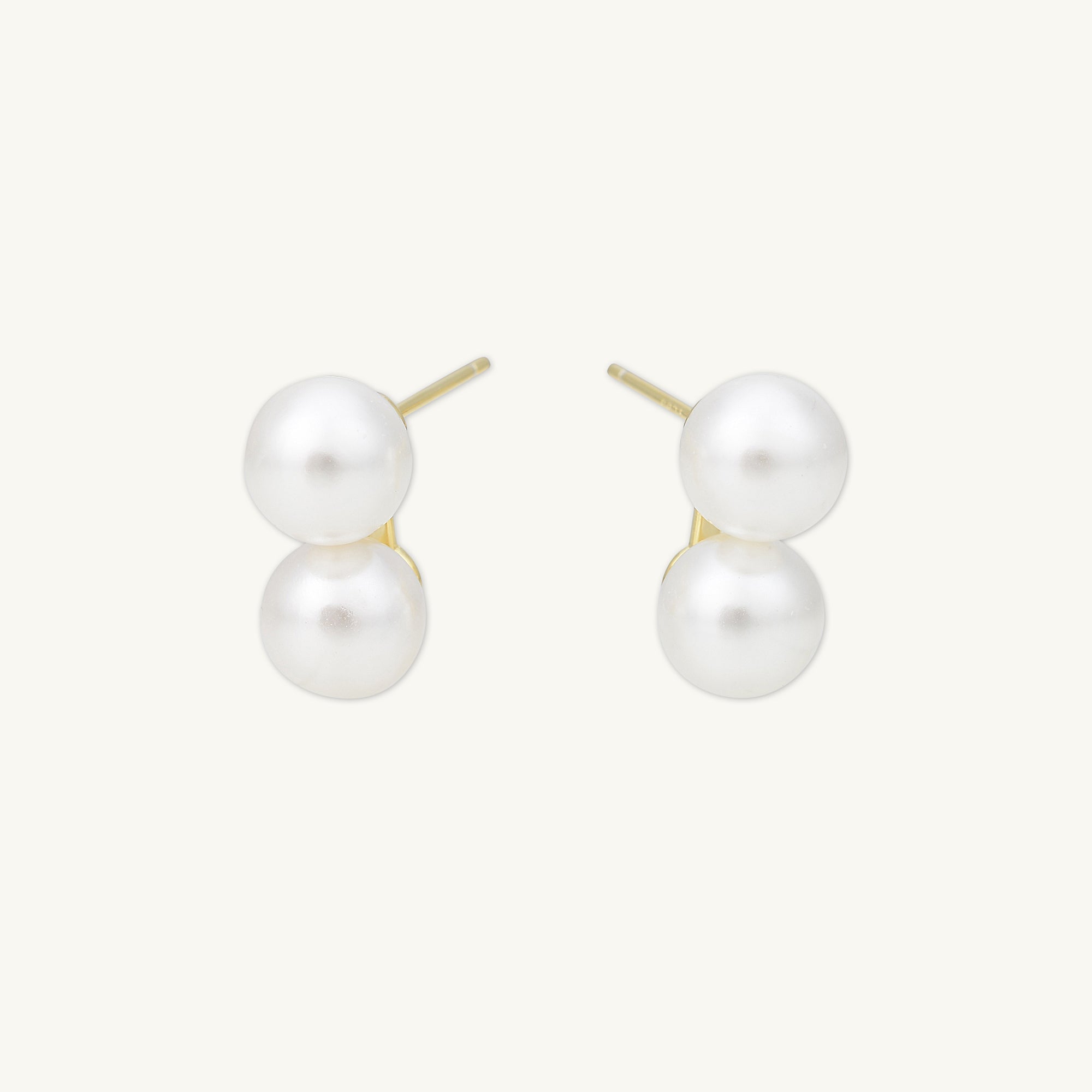 Classic Double Pearl Earrings - Camile & Stone