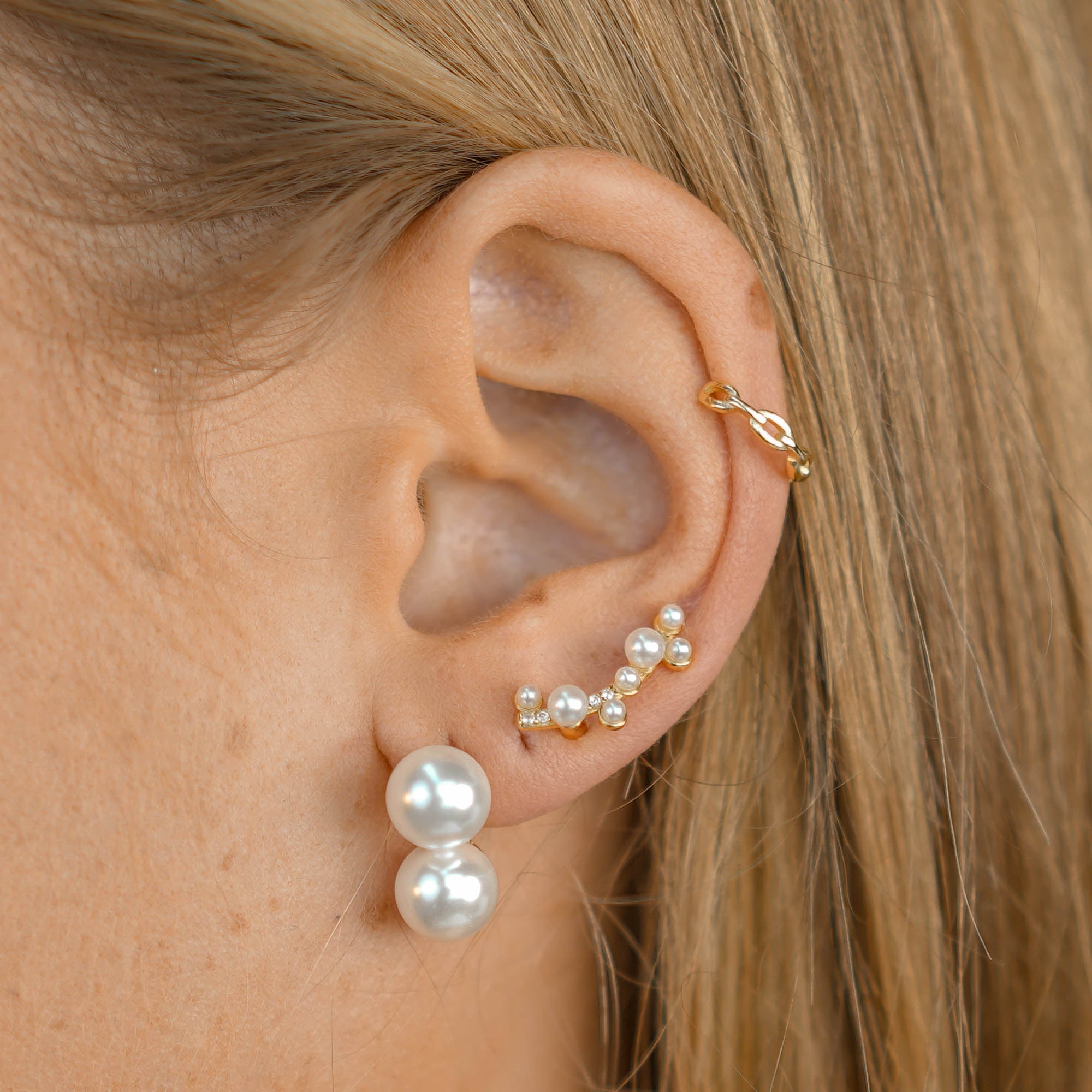 Classic Double Pearl Earrings - Camile & Stone