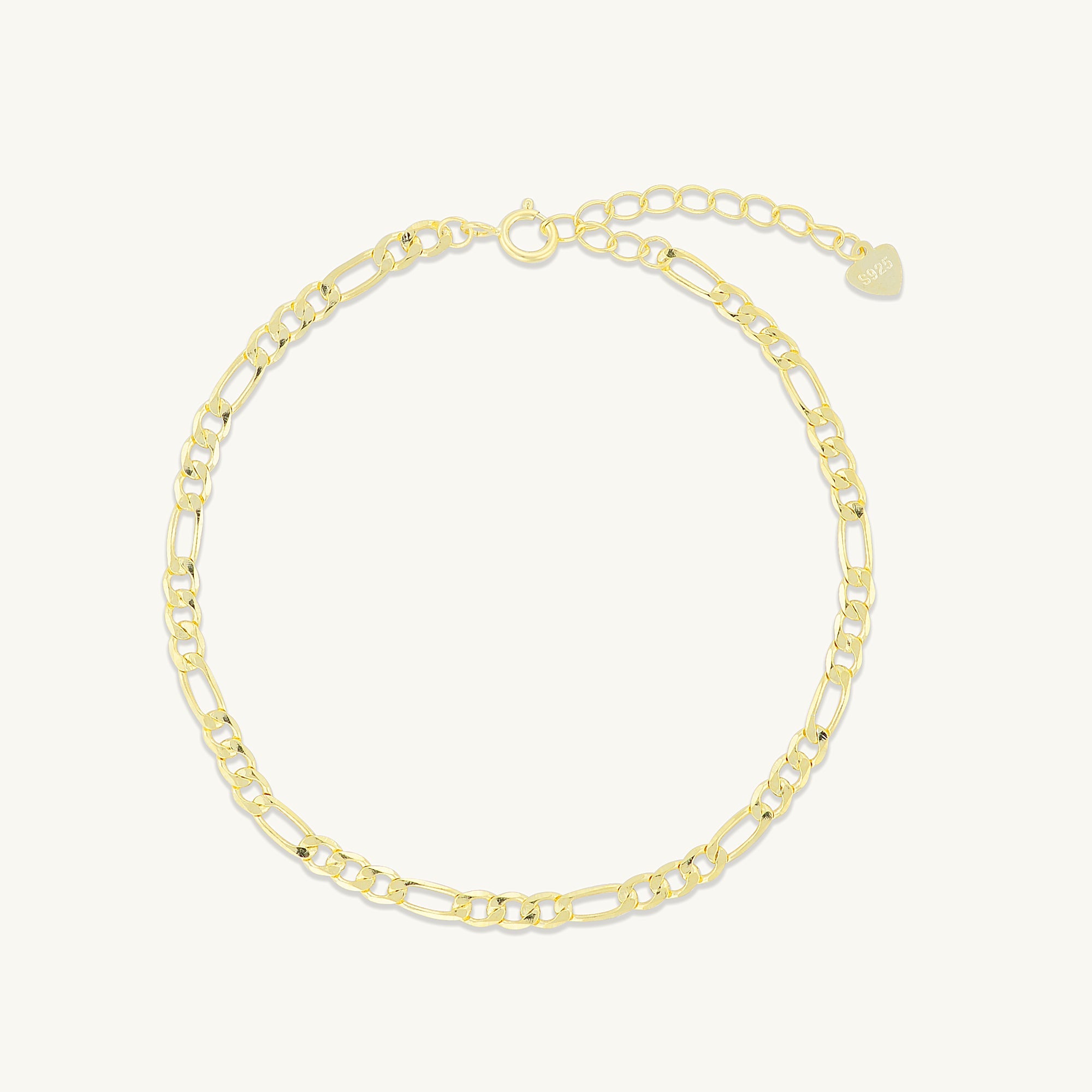 Classic Figaro Chain Bracelet - Camile & Stone
