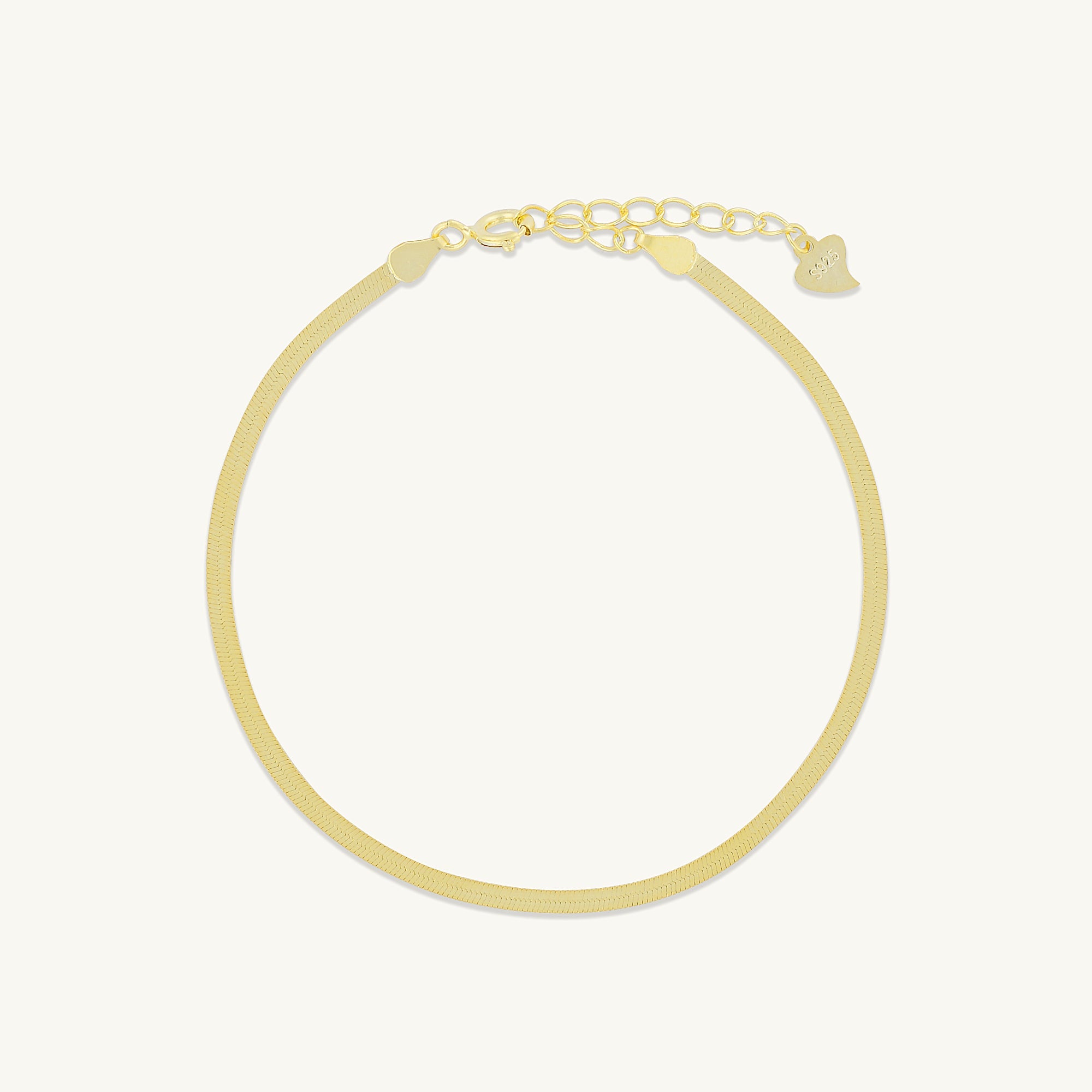 Classic Herringbone Snake Chain Bracelet - Camile & Stone