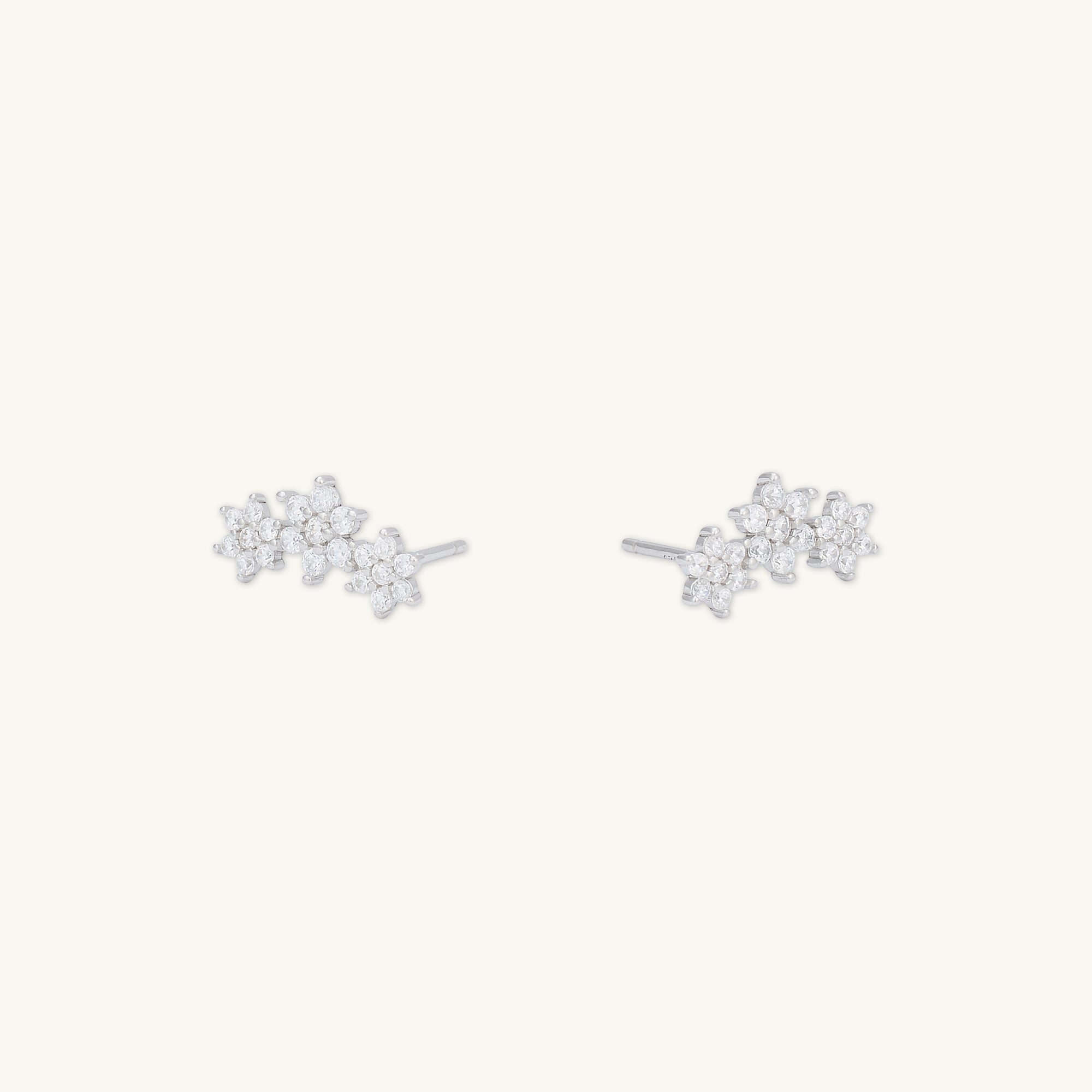 Daisy Cluster Sapphire Earrings - Camile & Stone