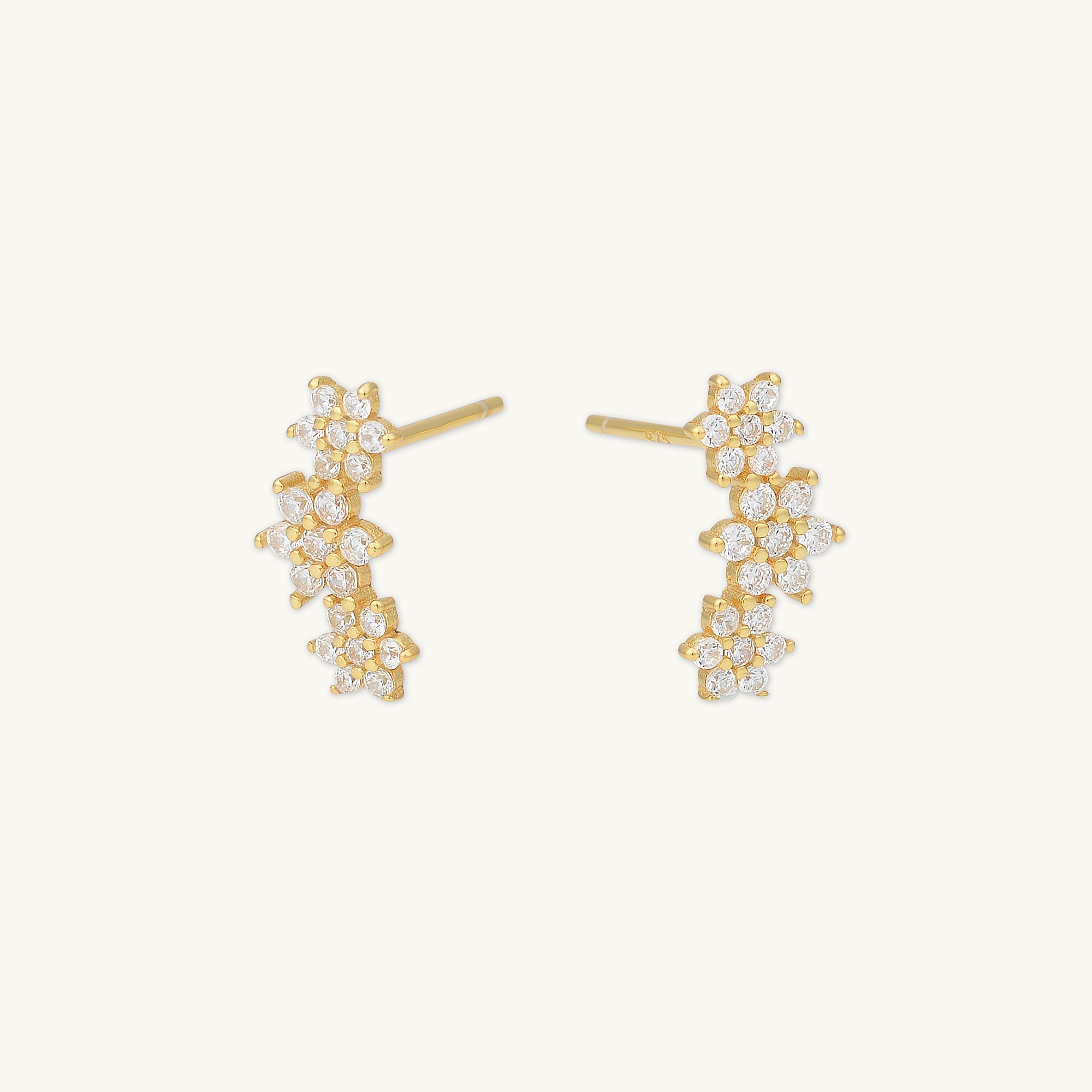 Daisy Cluster Sapphire Earrings - Camile & Stone