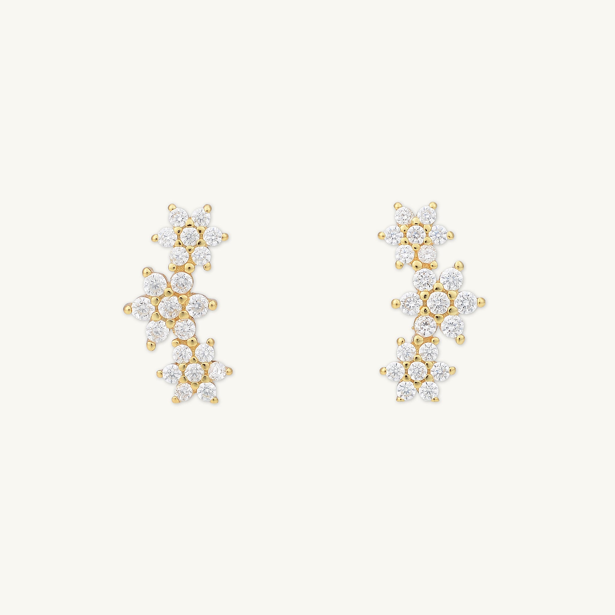 Daisy Cluster Sapphire Earrings - Camile & Stone