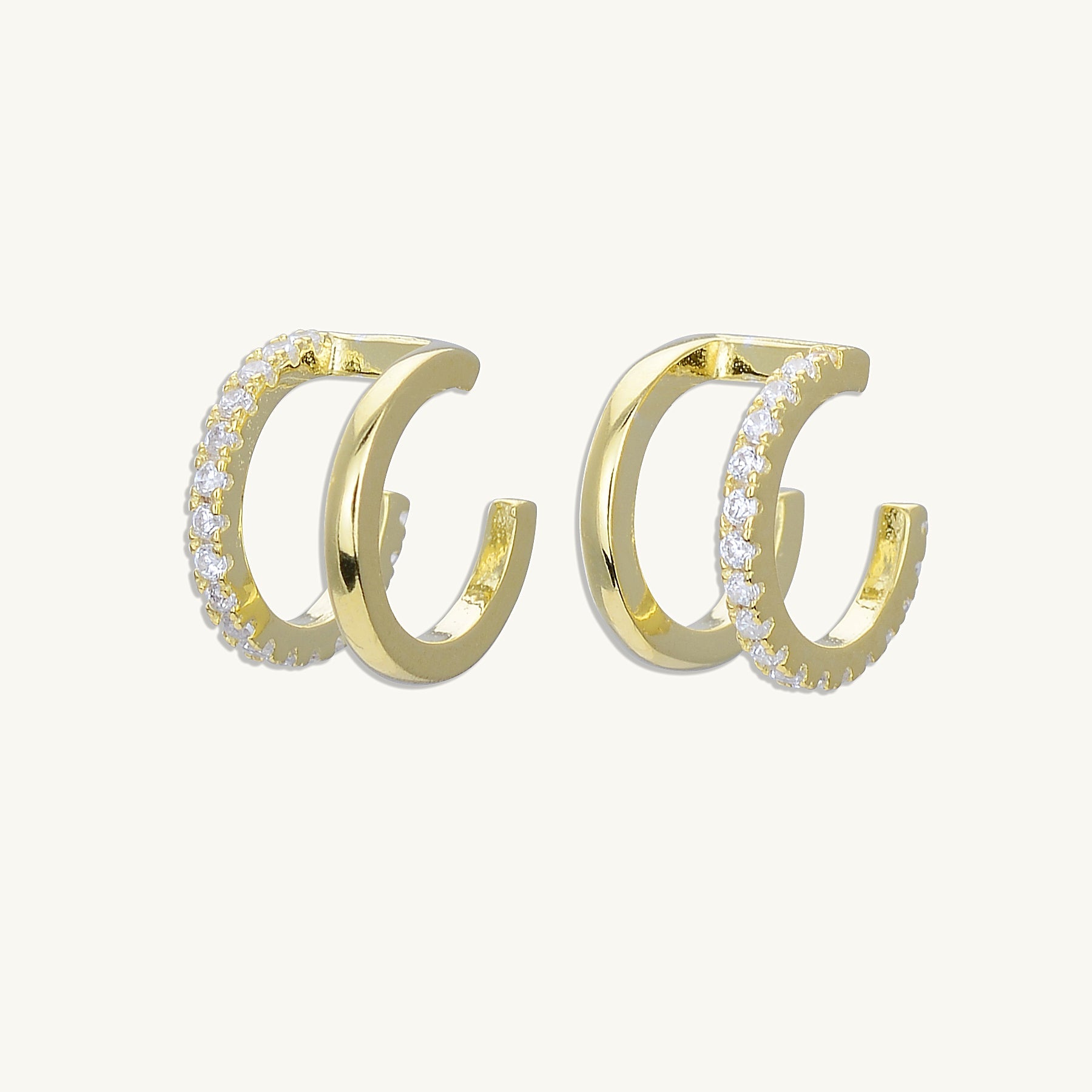 Double Sapphire Cuff Earrings - Camile & Stone